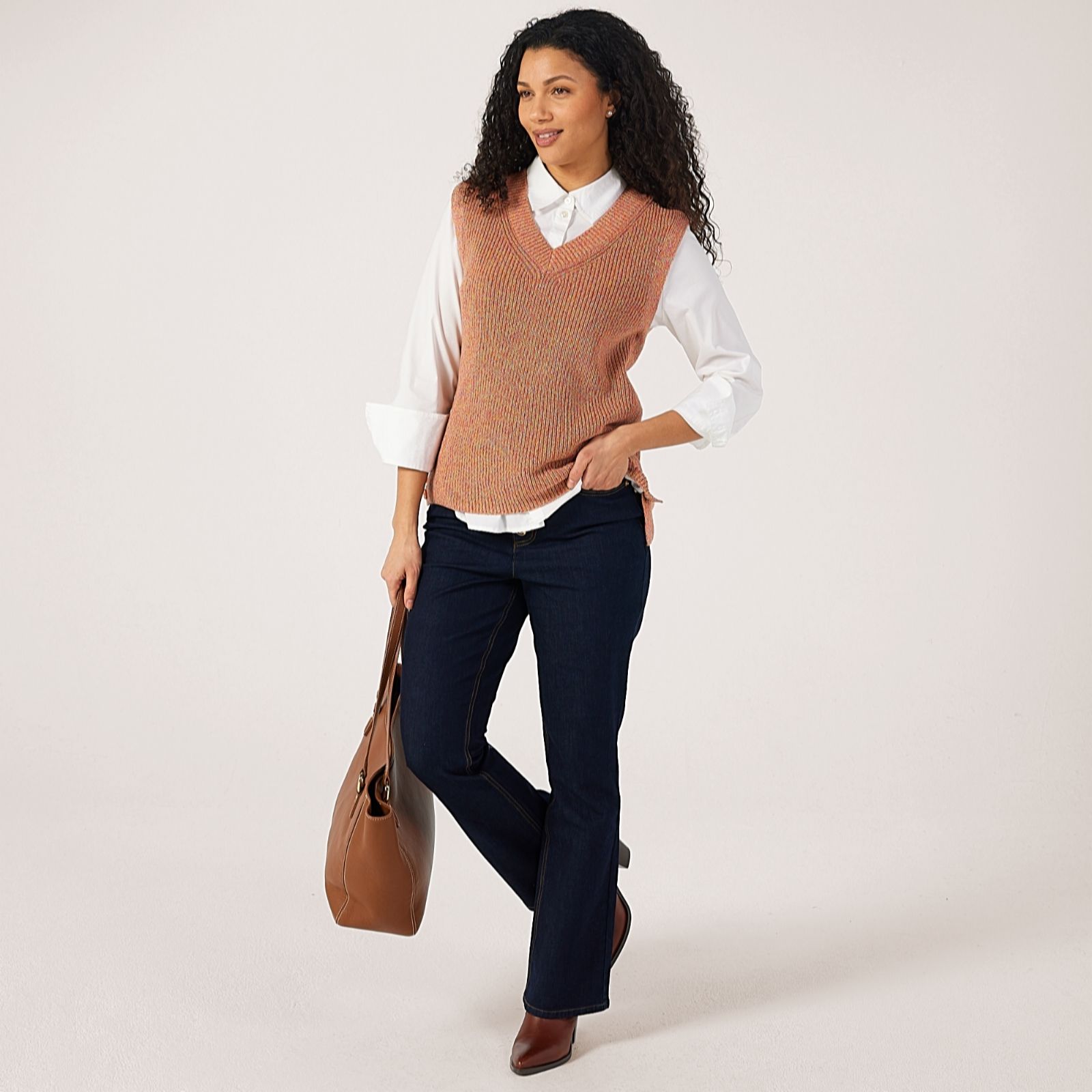 Ruth Langsford Knitted Marle Vest