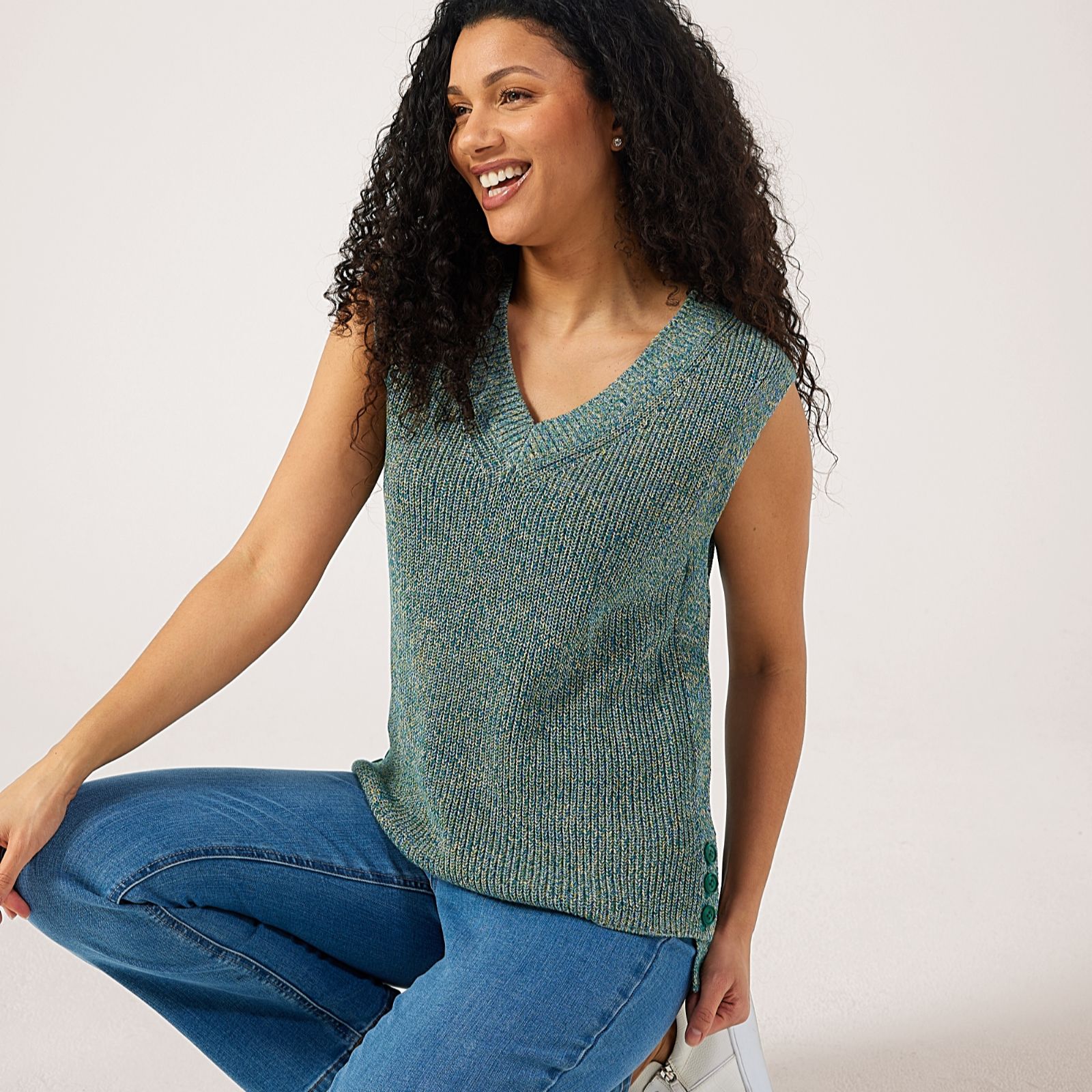 Ruth Langsford Knitted Marle Vest