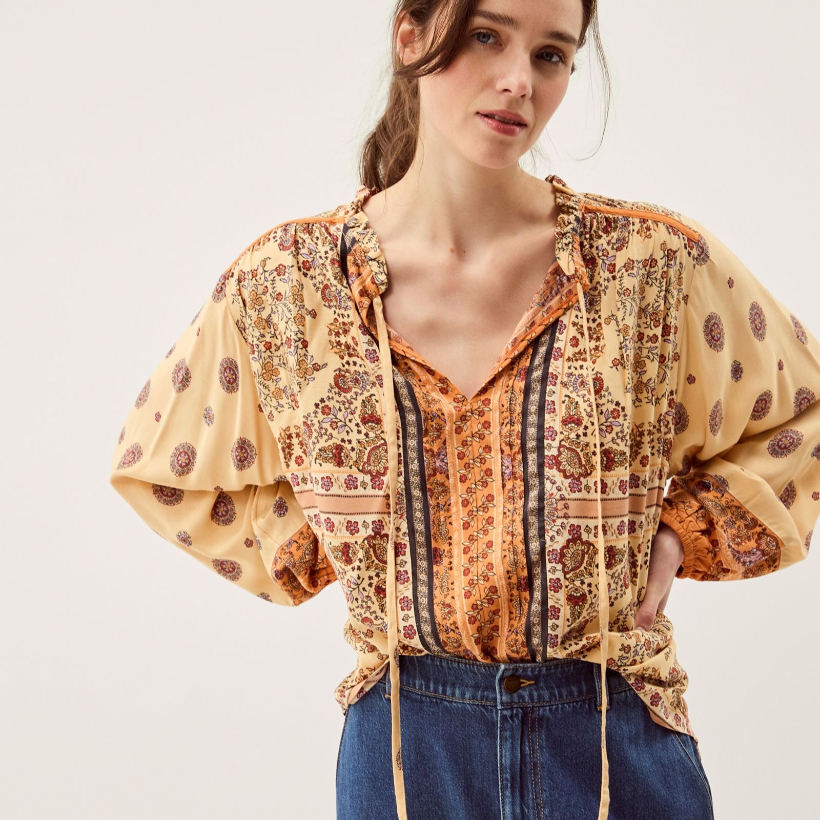 Monsoon Ines Print Top