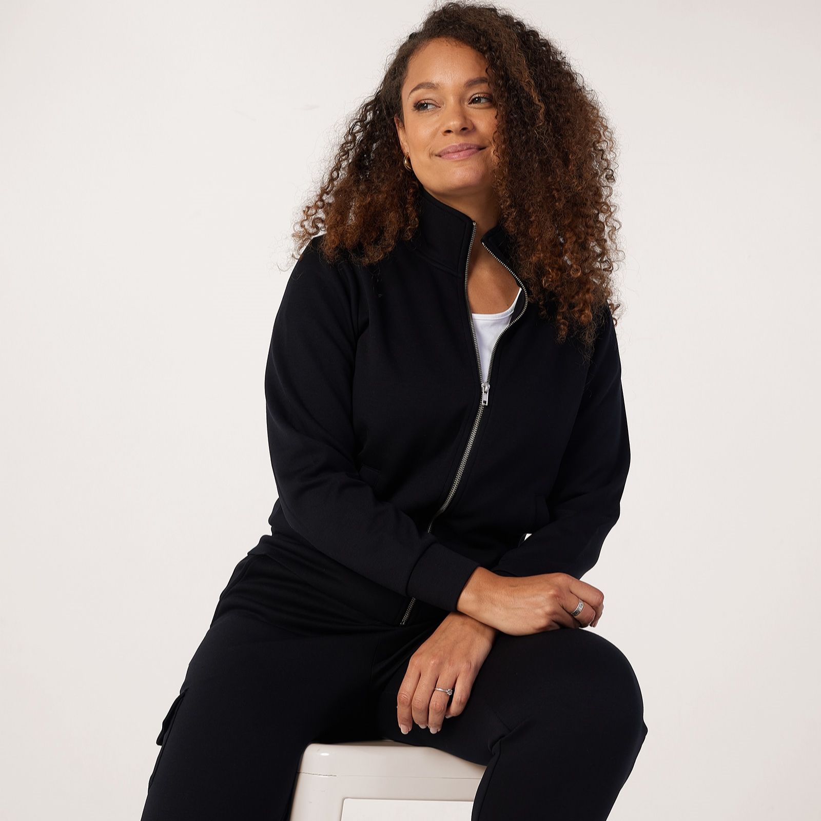 Denim & Co. Super Soft Bomber