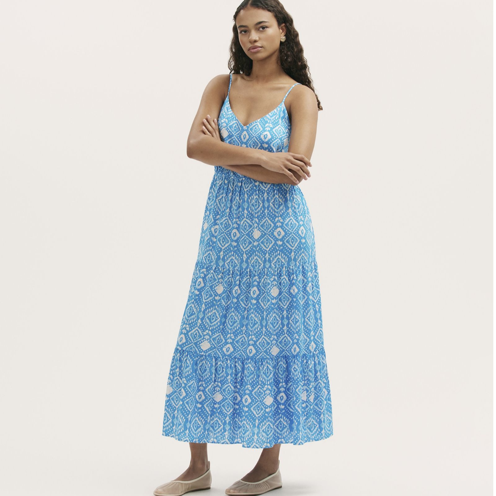 Finery London Emmie Printed Tiered Maxi Dress