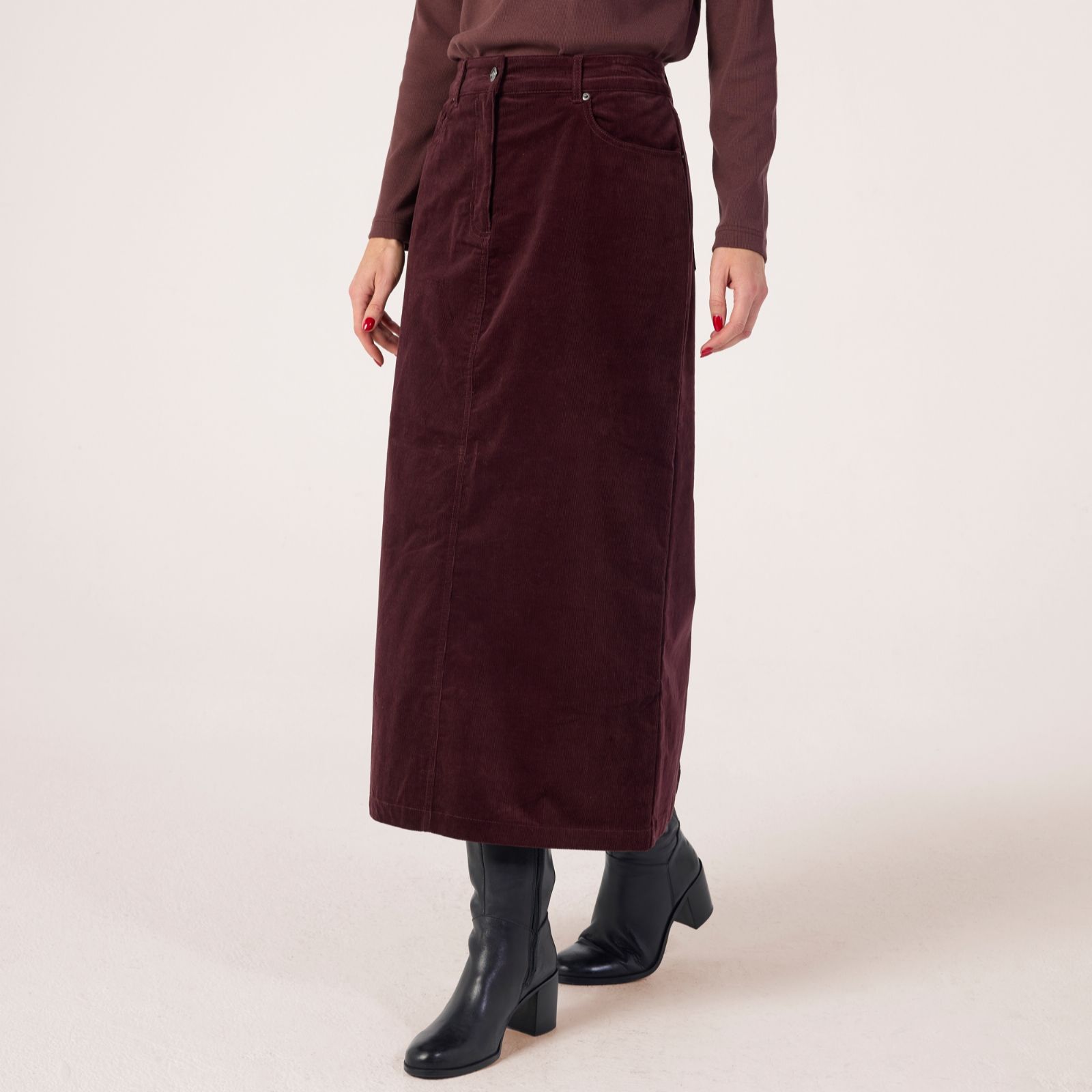 Ruth Langsford Cord Longline Skirt Tall