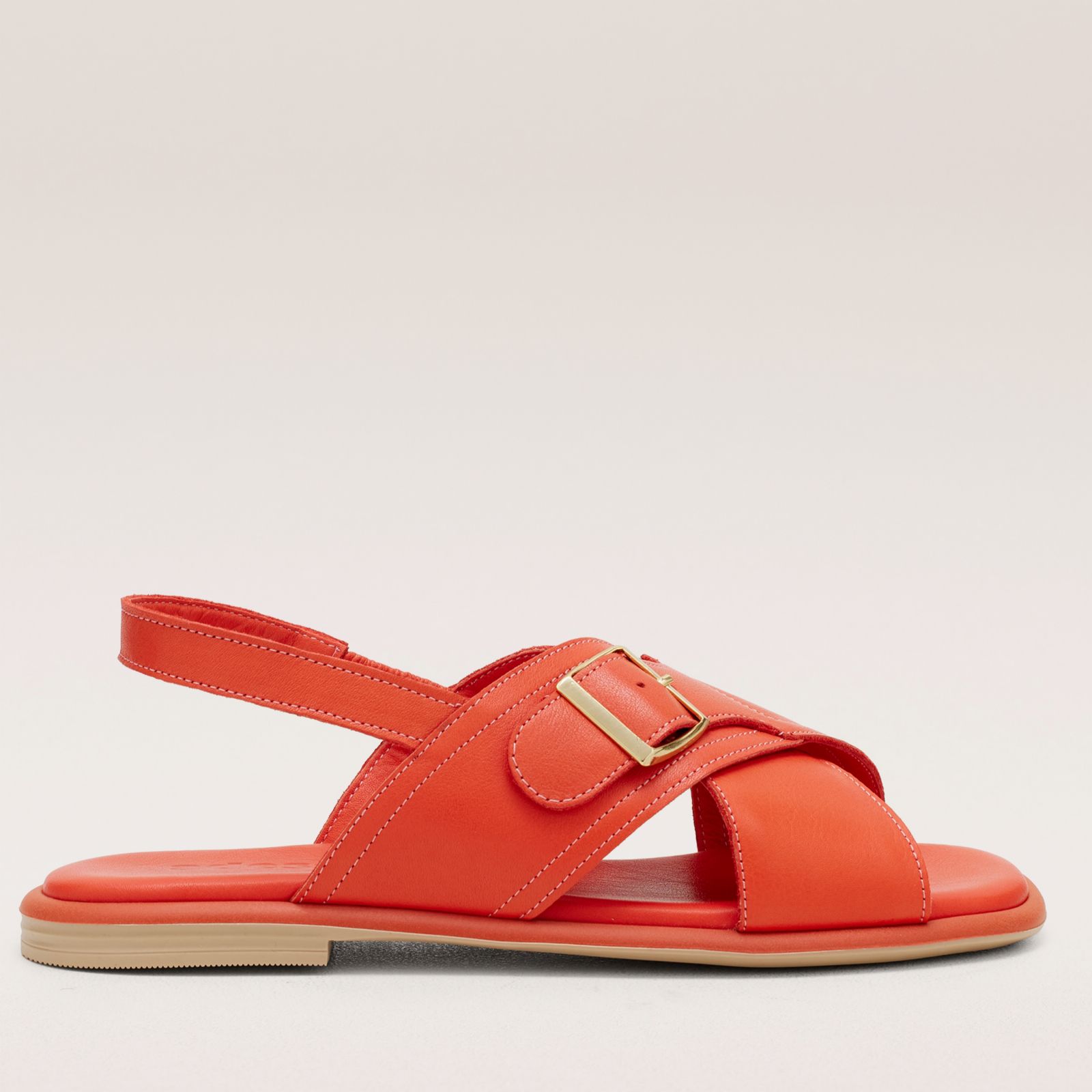 Outlet Adesso Leather Cross Strap Summer Sandal