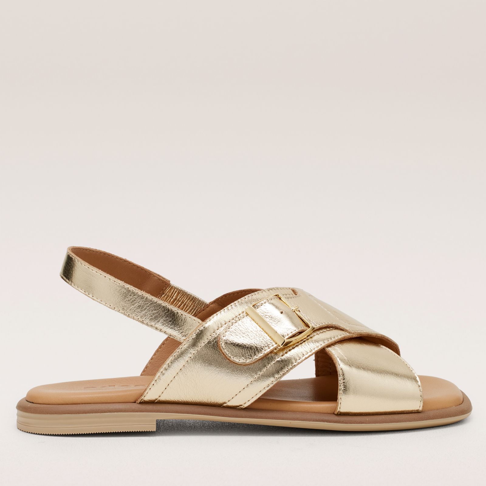 Outlet Adesso Leather Cross Strap Summer Sandal