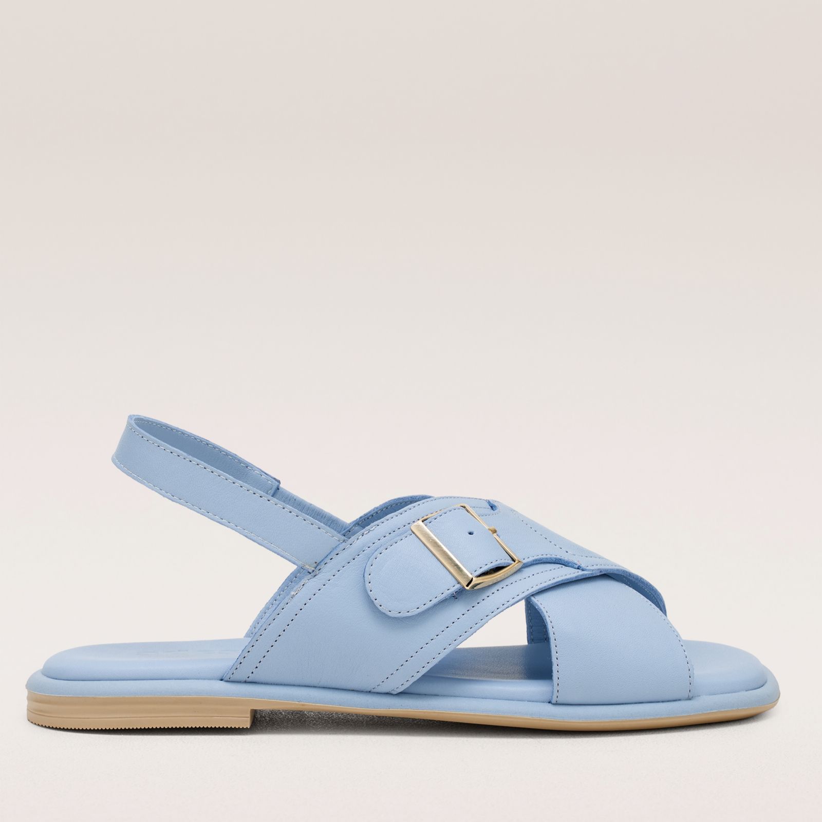 Outlet Adesso Leather Cross Strap Summer Sandal