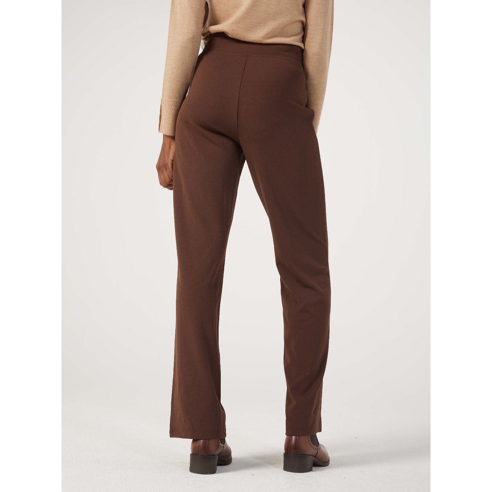 Kim & Co Ponte Crepe Straight Leg Trousers Regular - QVC UK