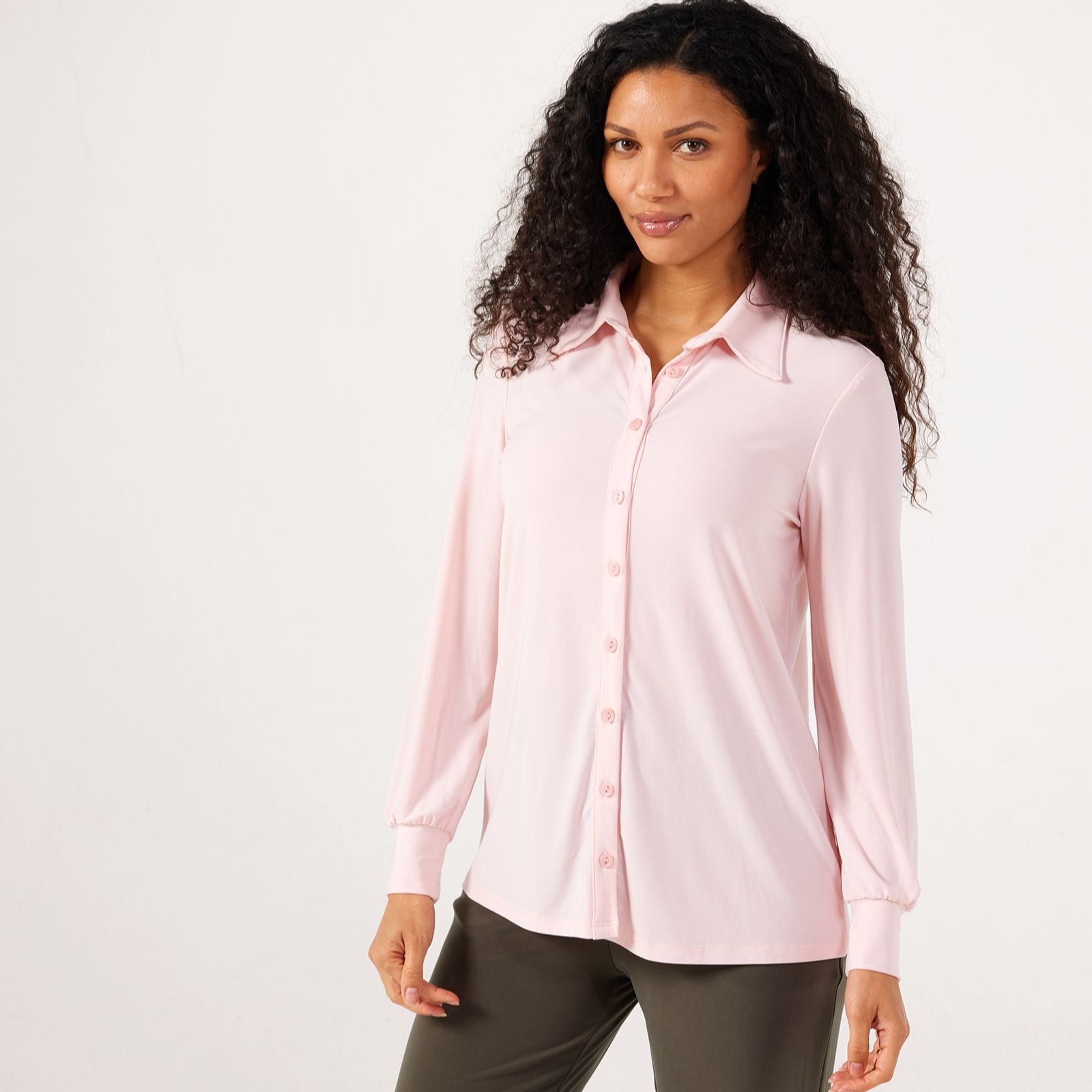 Kim & Co Brazil Jersey Attitude Collar Shirt