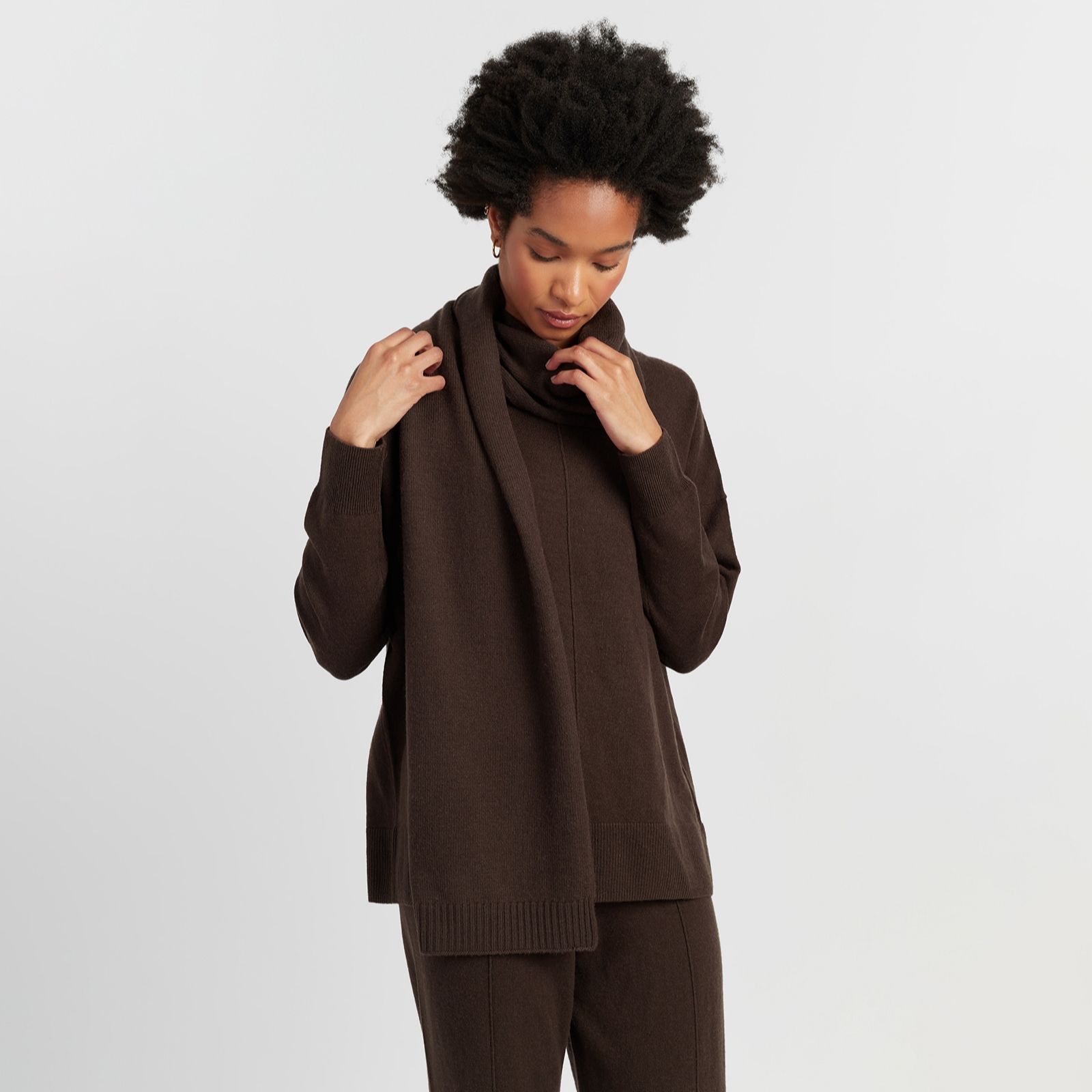 Chinti & Parker Wool Cashmere Blend Knitted Scarf