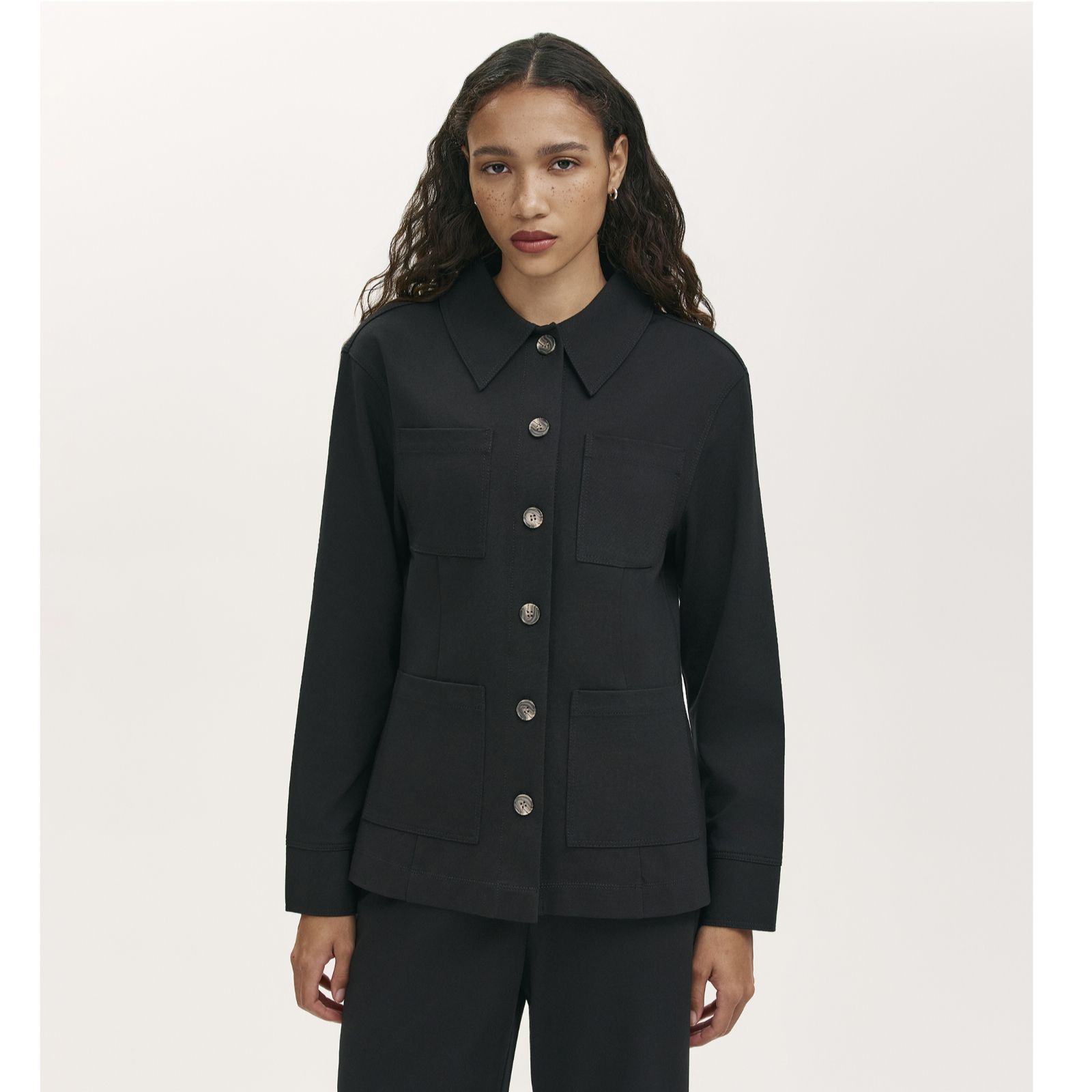 Finery London Agness Ponte Utility Style Jacket