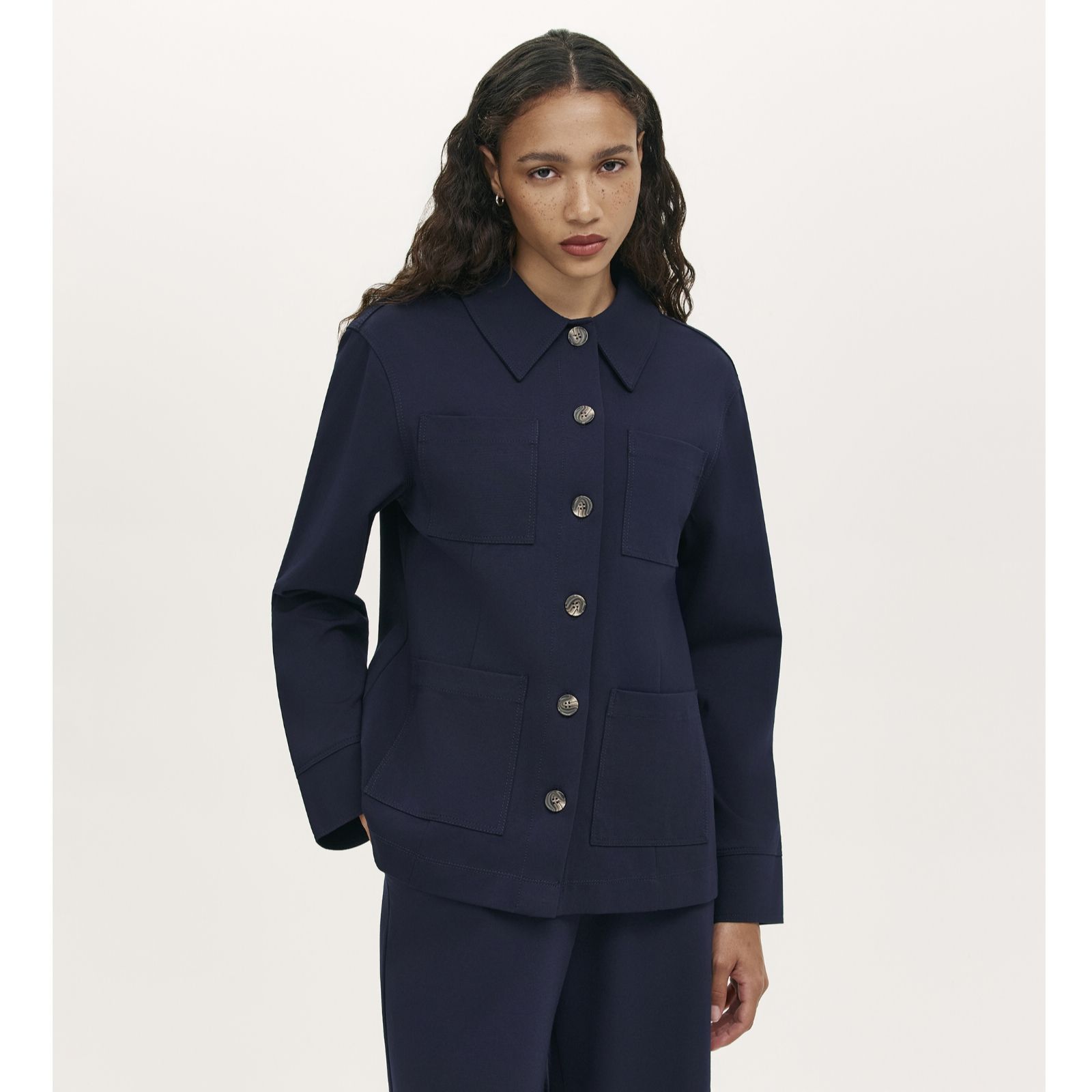 Finery London Agness Ponte Utility Style Jacket