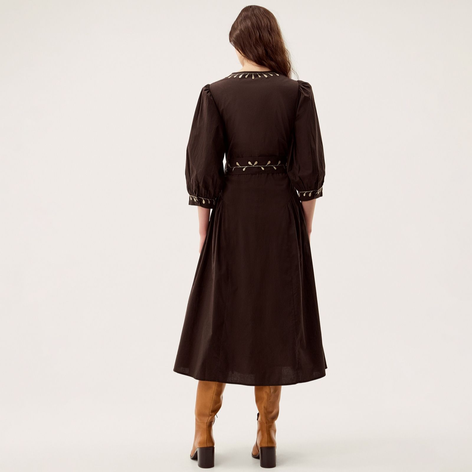 Monsoon Eloise Embroidered Dress - QVC UK