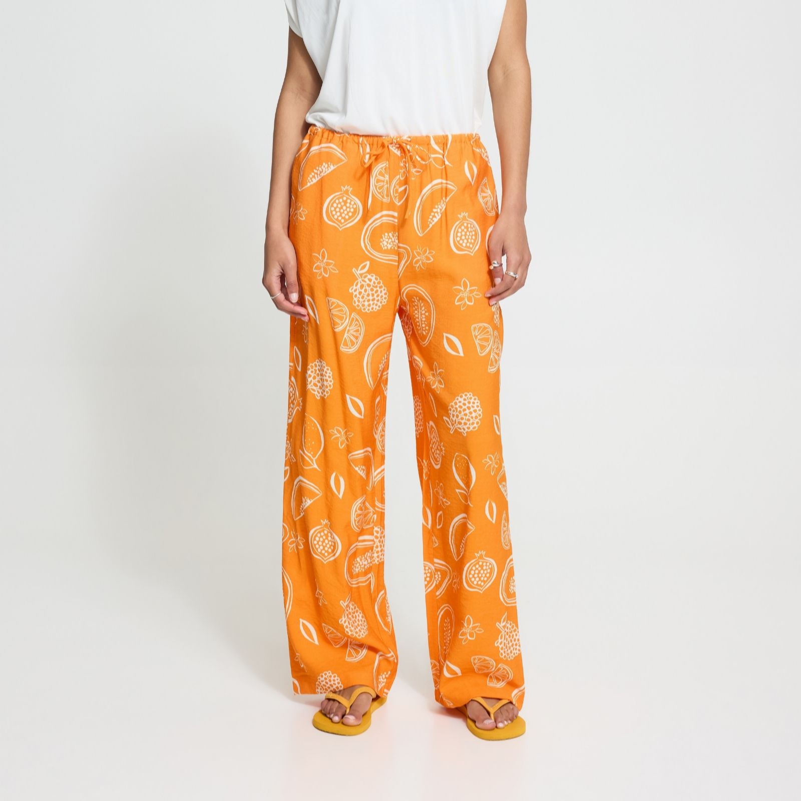 ICHI Falura Printed Trousers