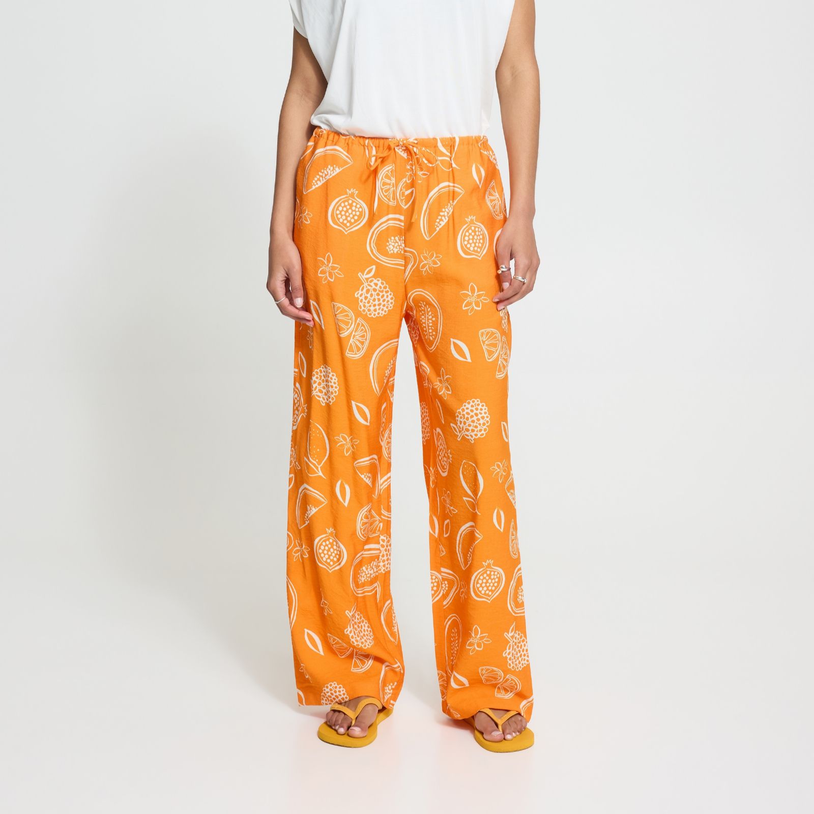 ICHI Falura Printed Trousers