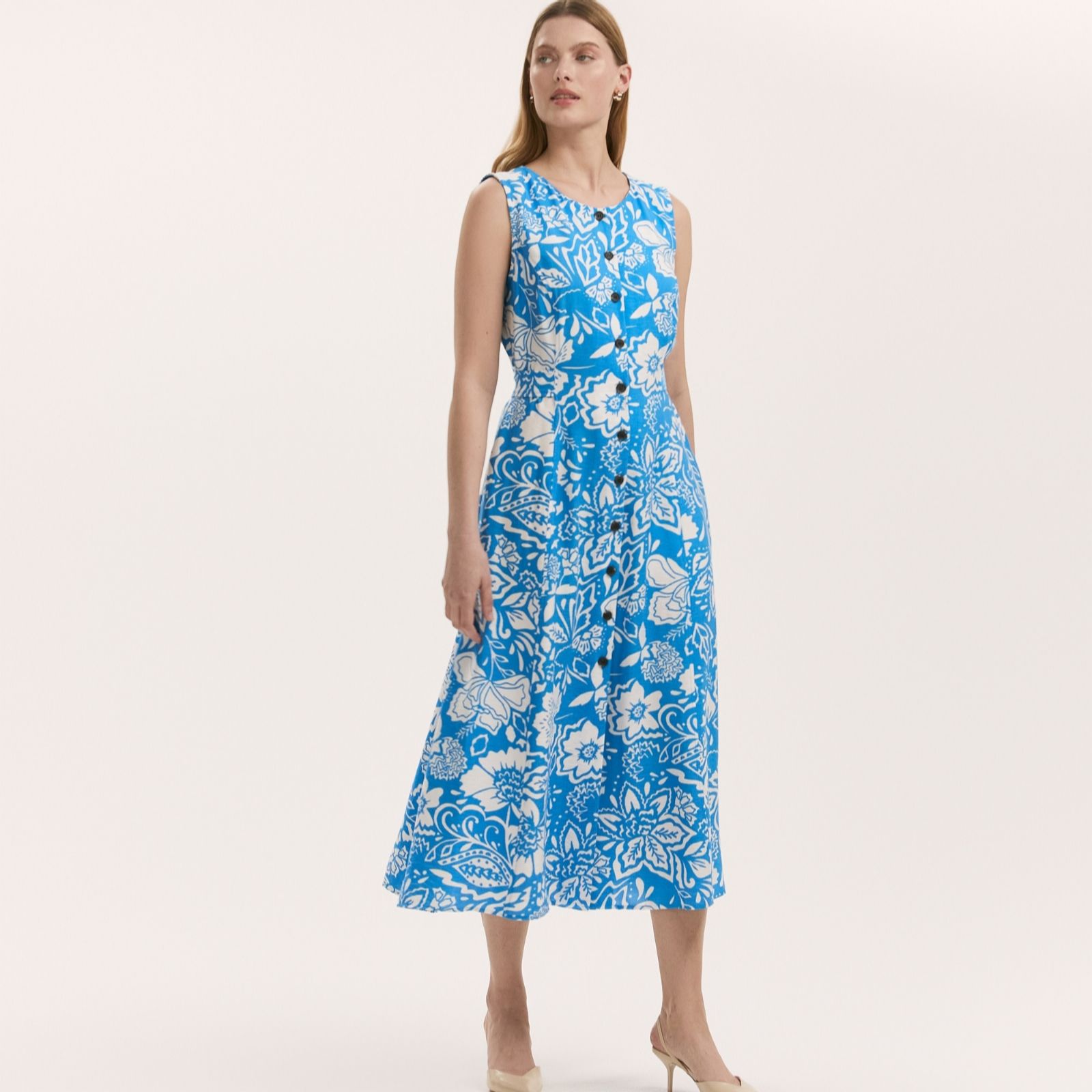 Finery London Aimee Printed Sleeveless Maxi Dress
