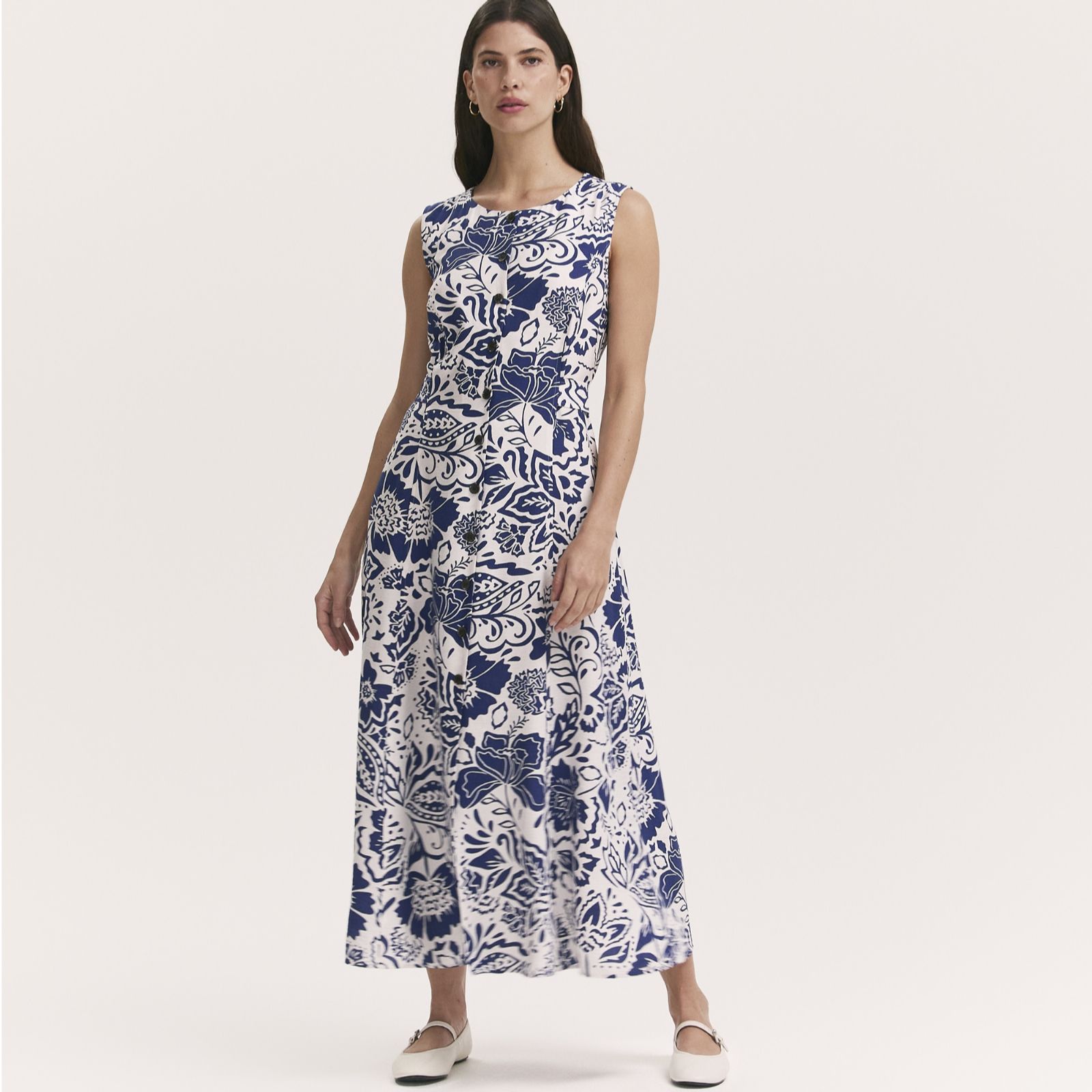 Finery London Aimee Printed Sleeveless Maxi Dress