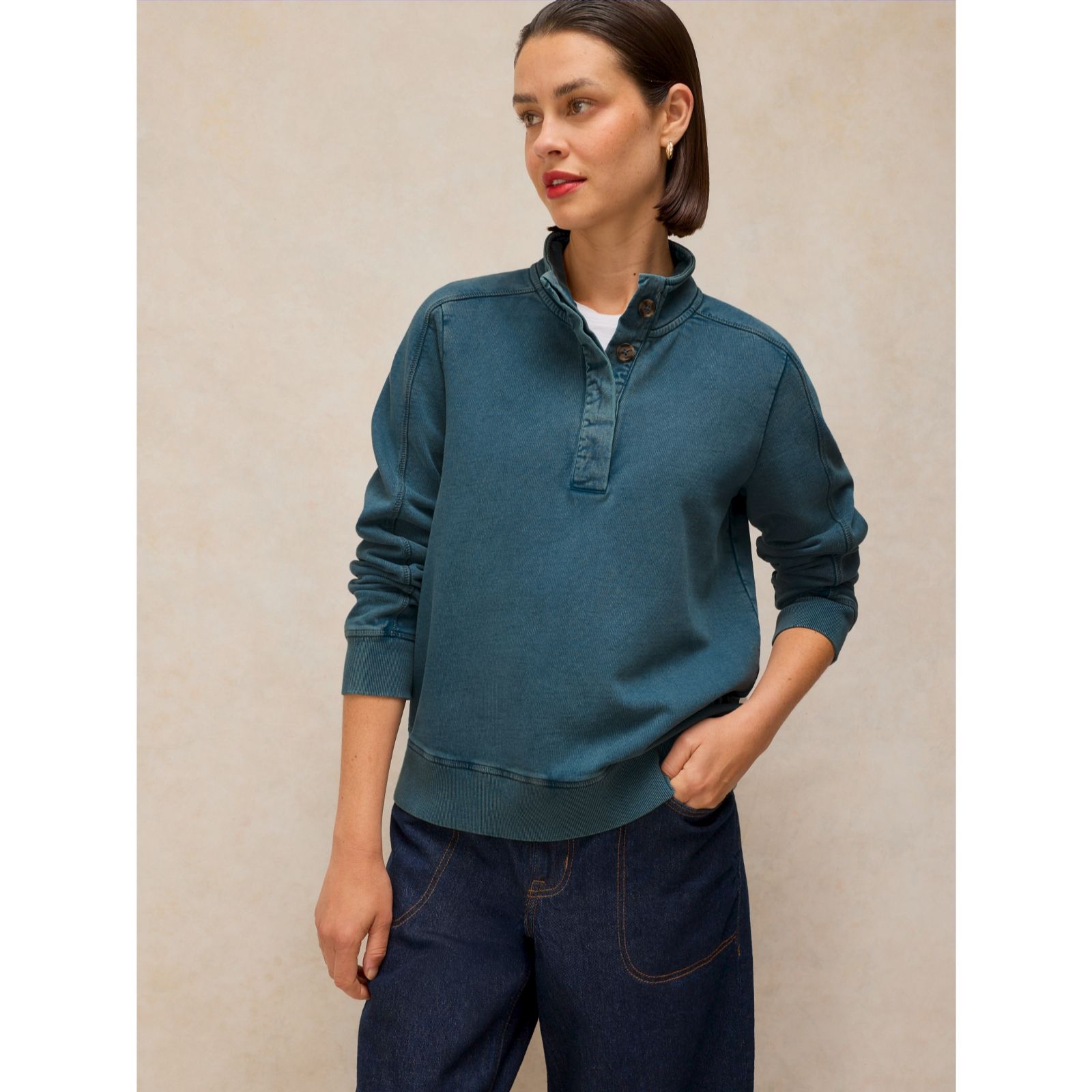 White Stuff Natalie Funnel Sweat Top