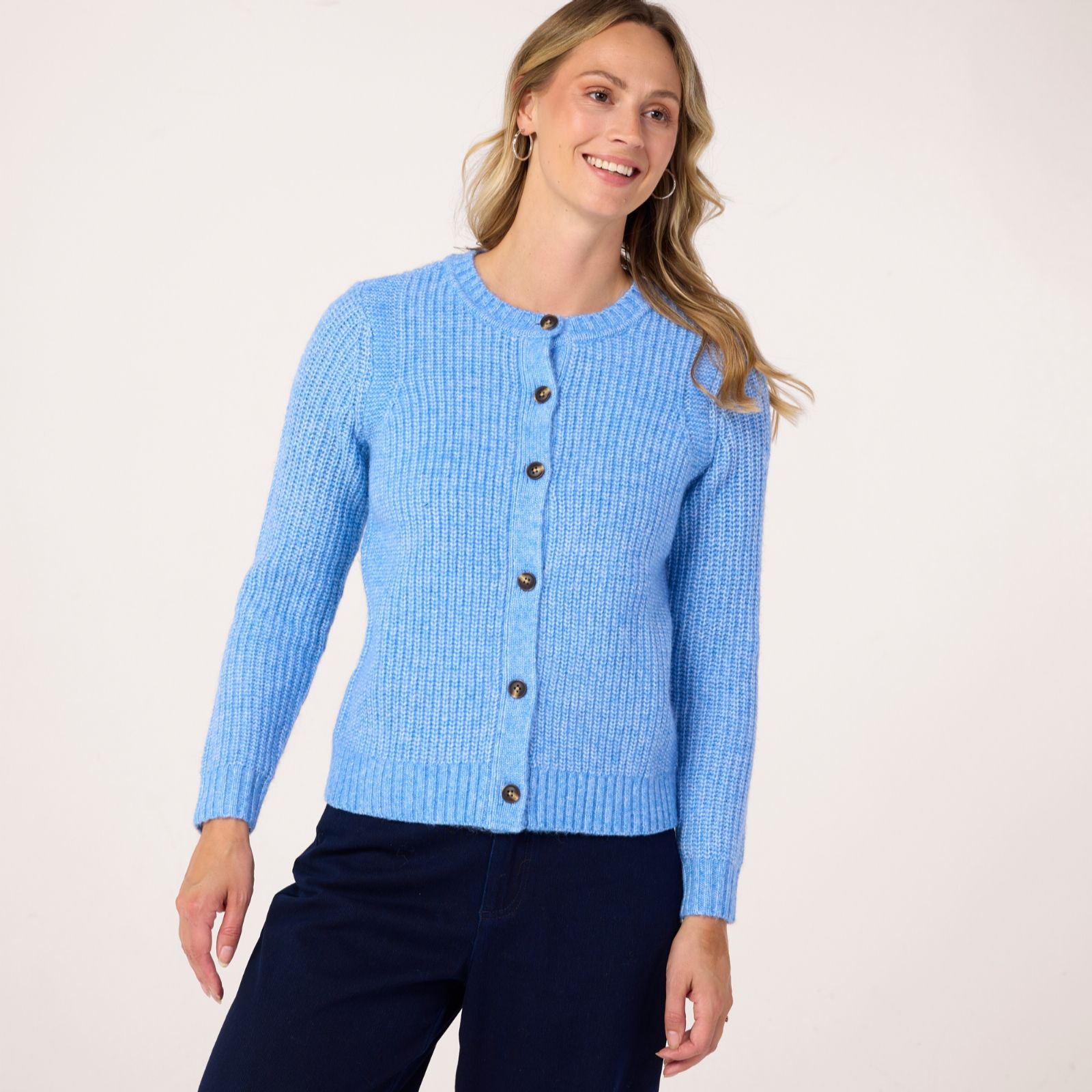 Denim & Co. Two Tone Cardigan