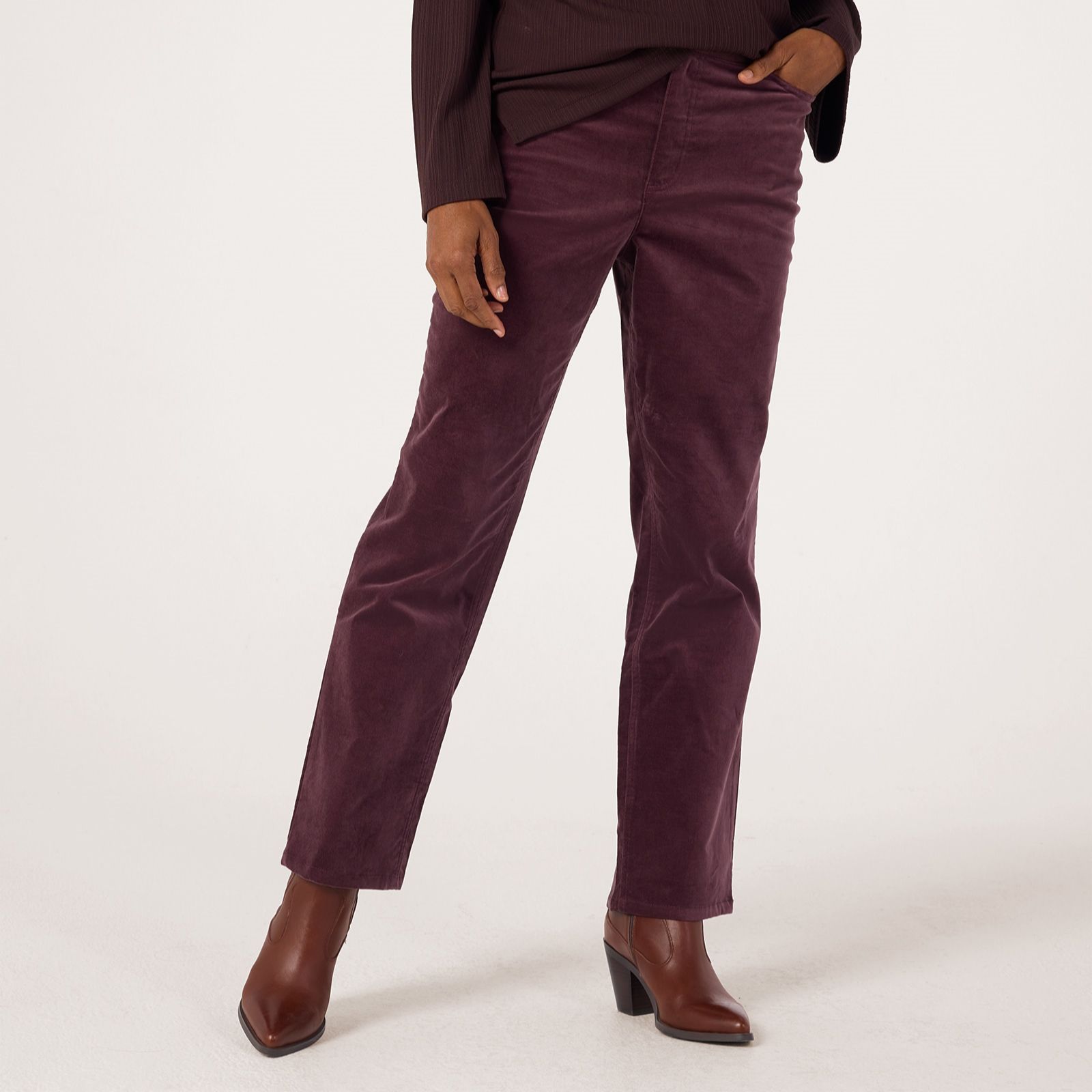 Ruth Langsford Straight Leg Moleskin Trouser Petite