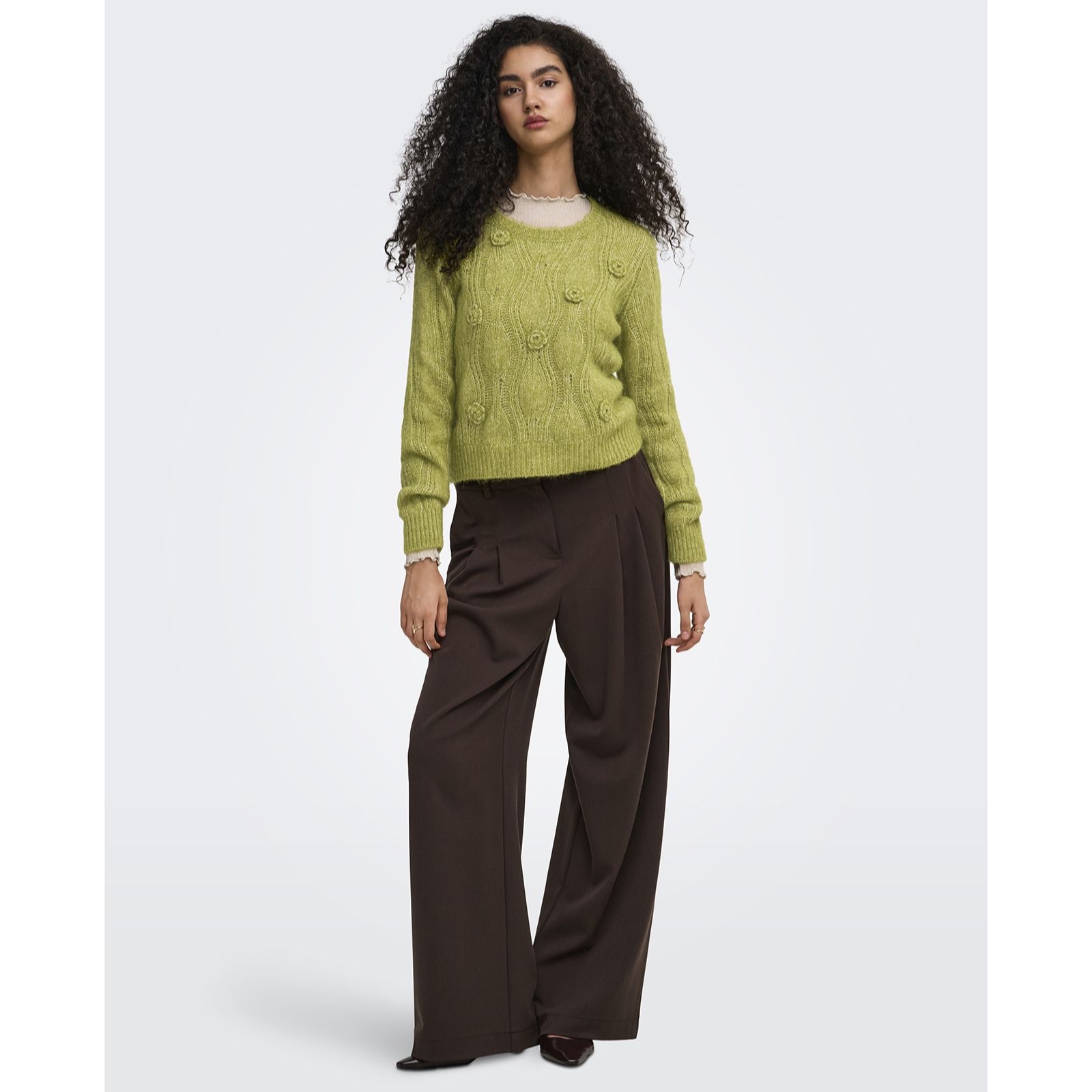 Only Monique 3D Flower Knitted Jumper