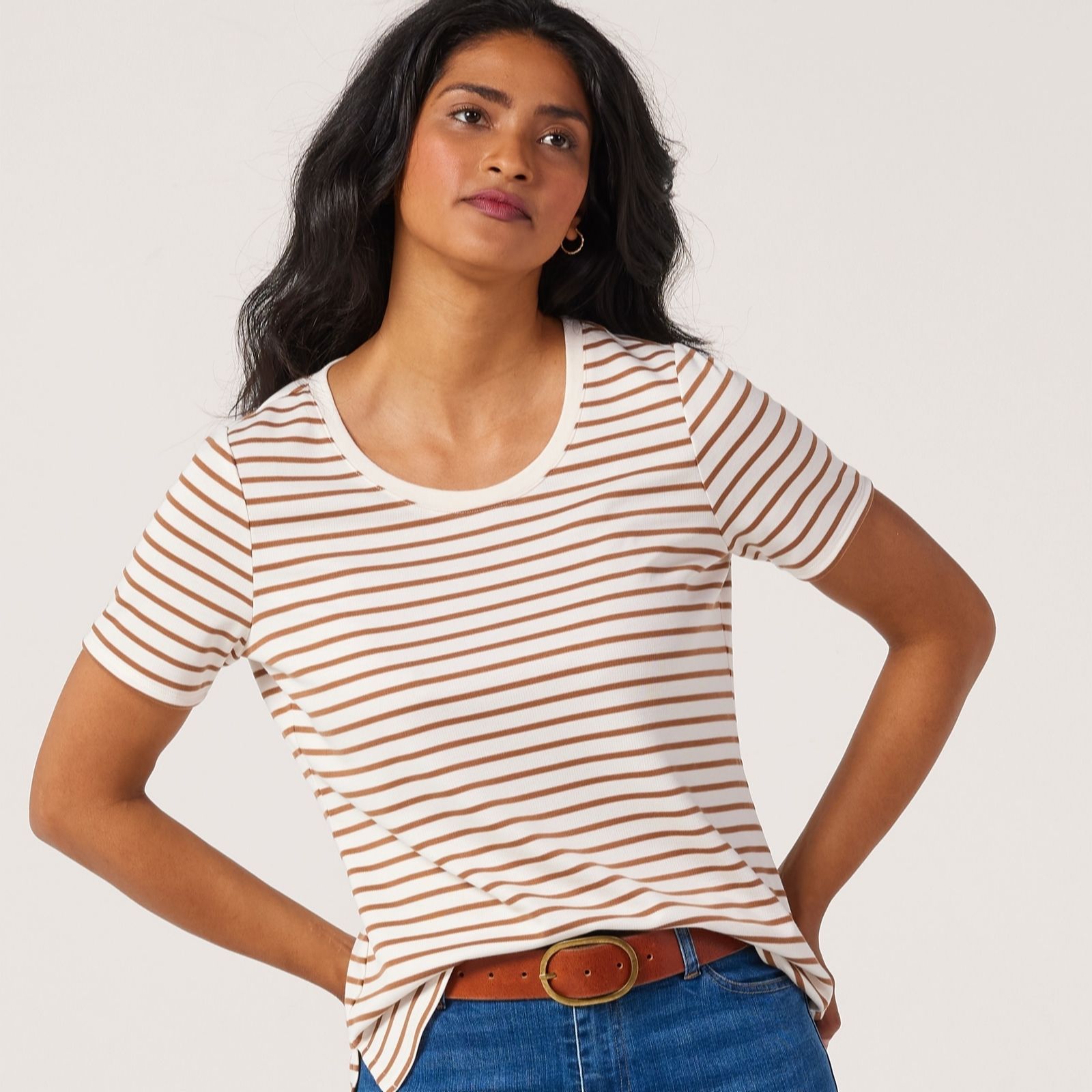 Ruth Langsford Stripe Short sleeve top