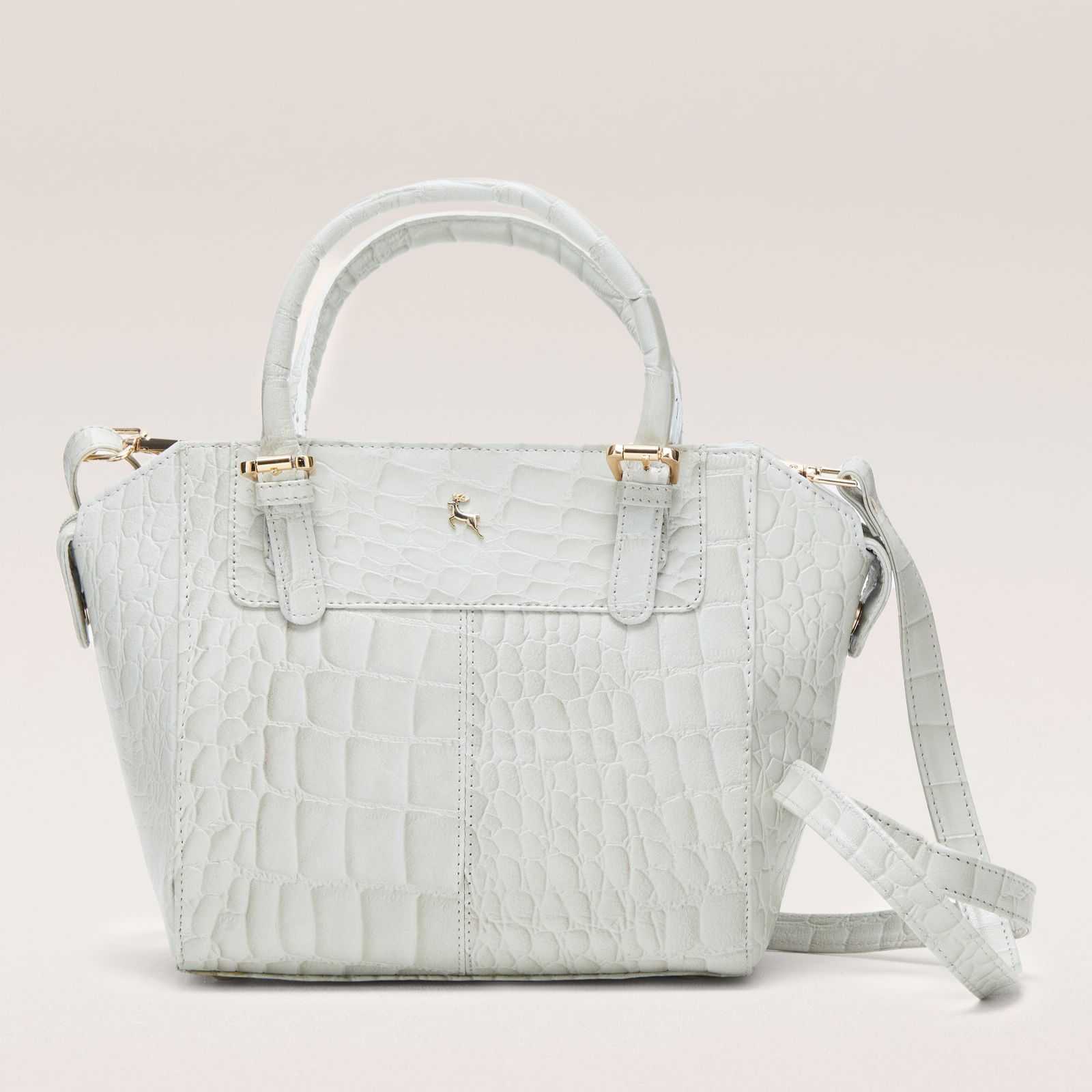 Ashwood Zara Medium Croc Leather Grab Bag