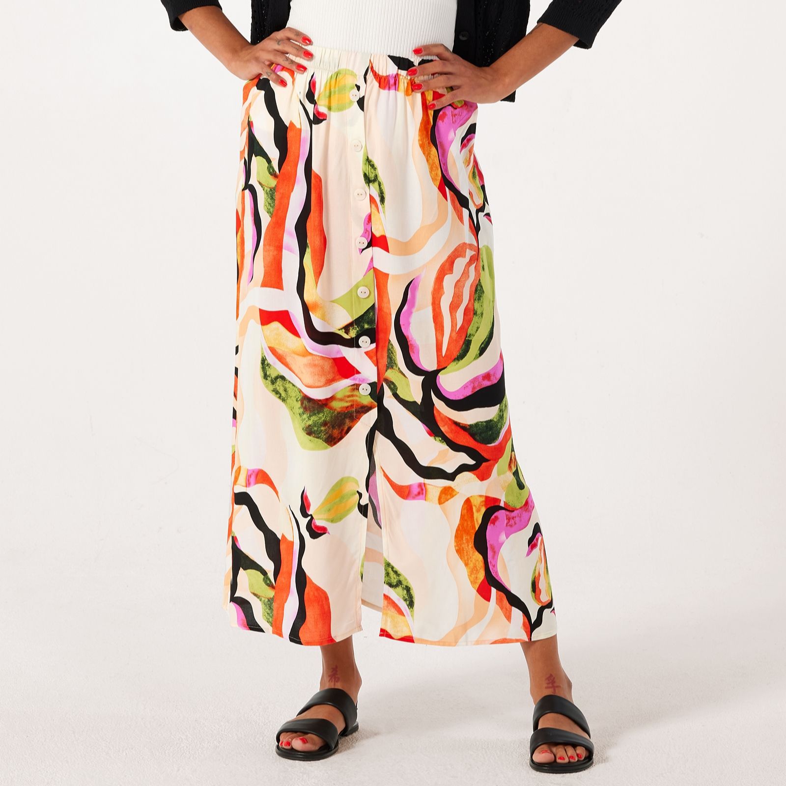 Only Nova Button Detail Skirt