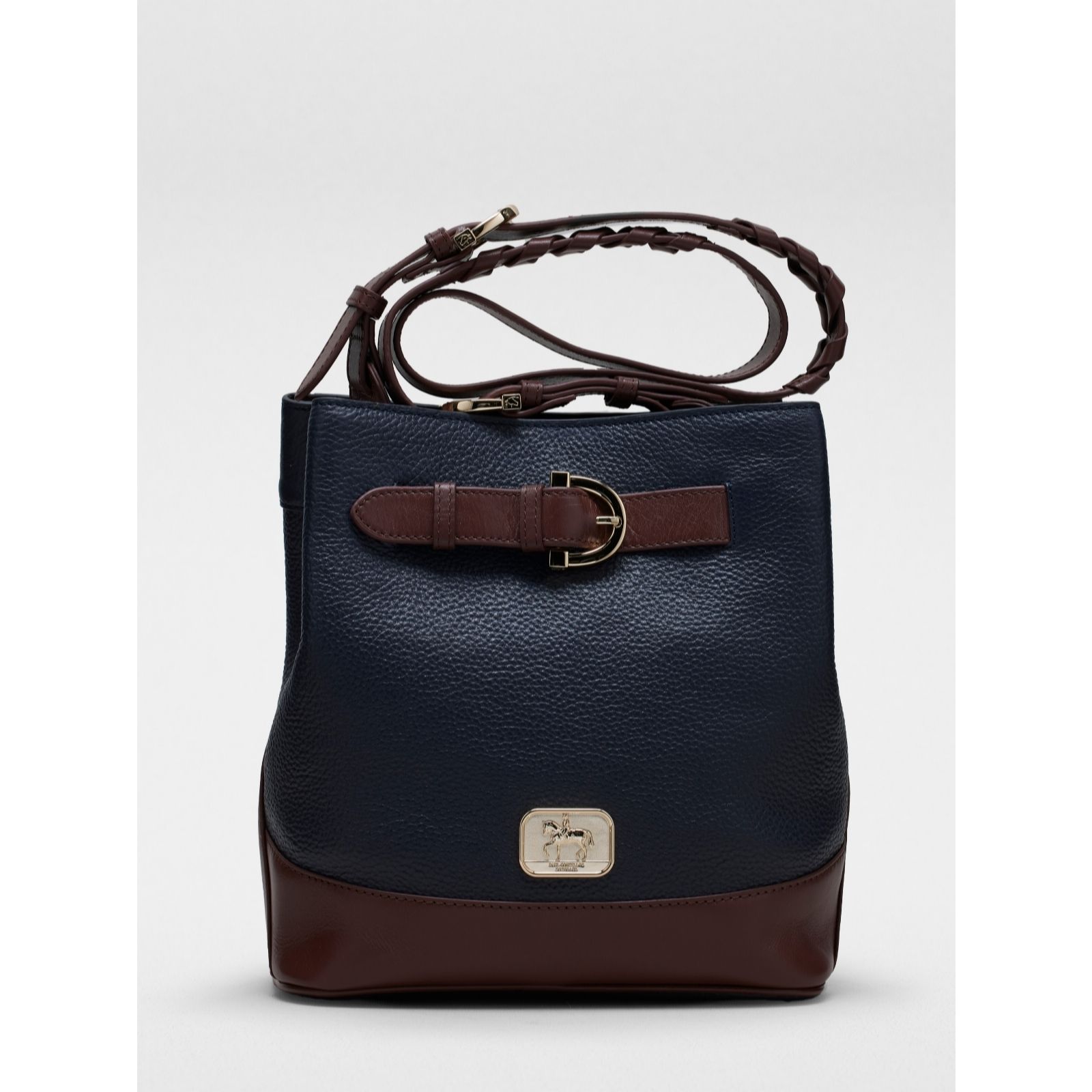 Outlet Paul Costelloe Contrast Buckle Leather Bag