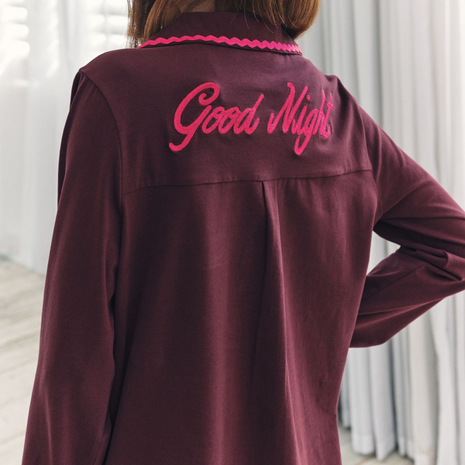 Chelsea Peers Button Up PJ Set Organic Cotton