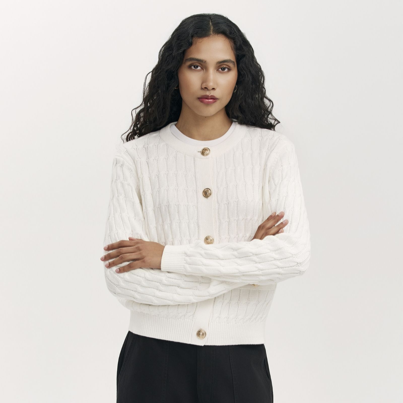 Finery London Elaine Button-up Knitted Cardigan