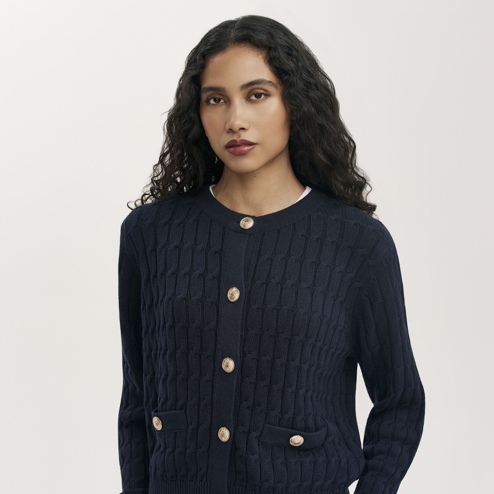 Finery London Elaine Button-up Knitted Cardigan