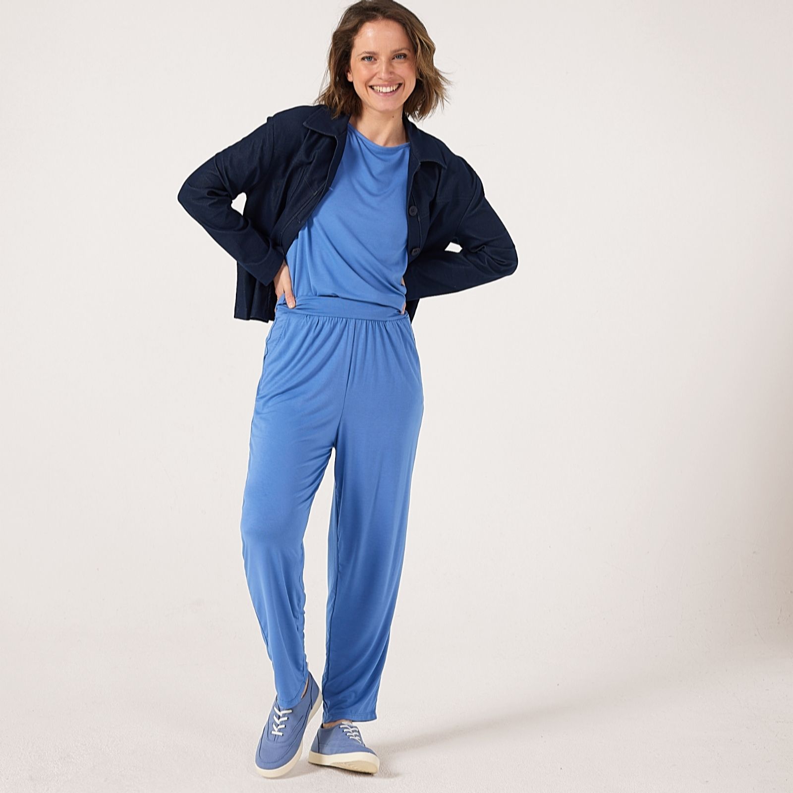 Kim & Co Viscose Rich Ankle Length Wellness Standard Trousers