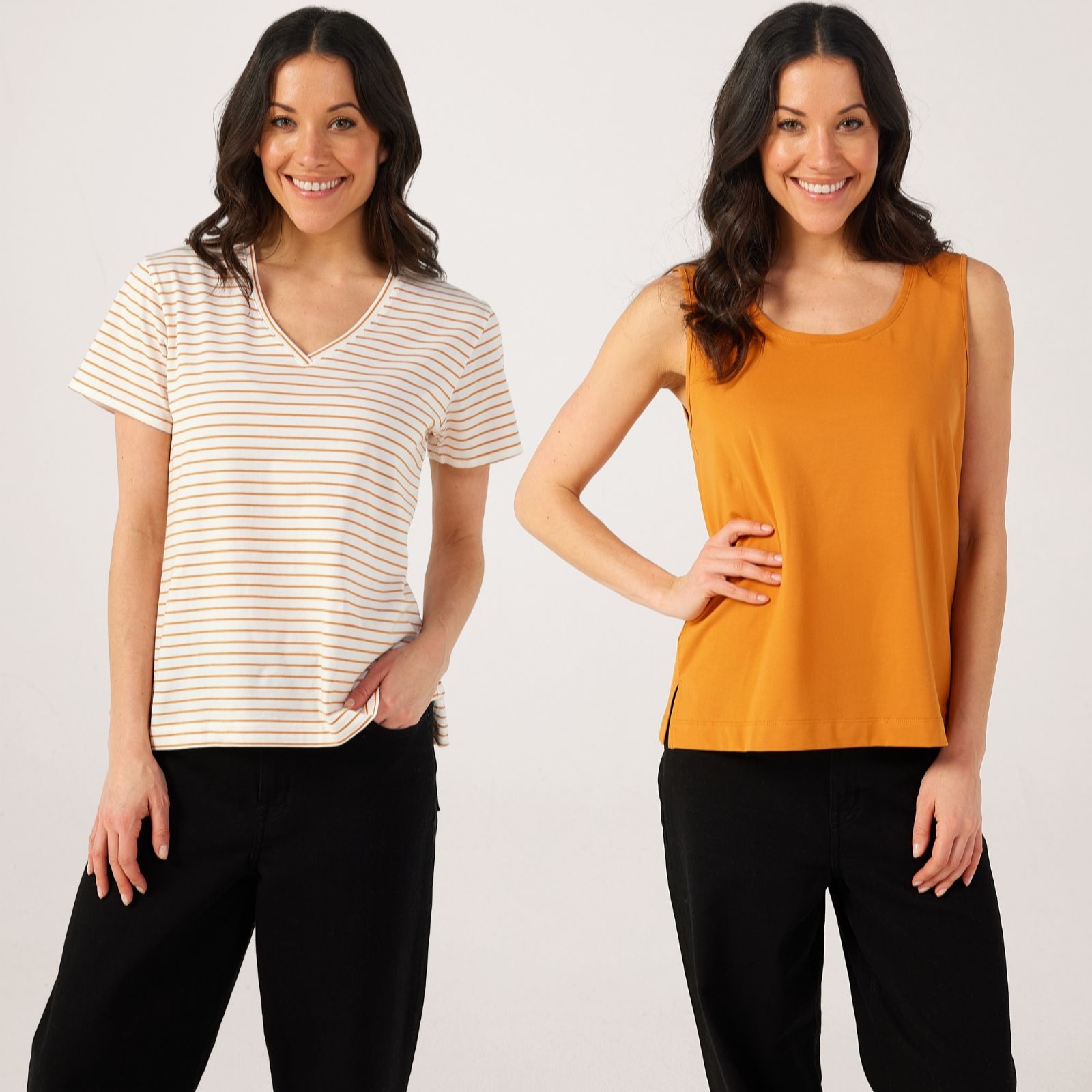MarlaWynne Layers Pack Of 2 Cotton Tops