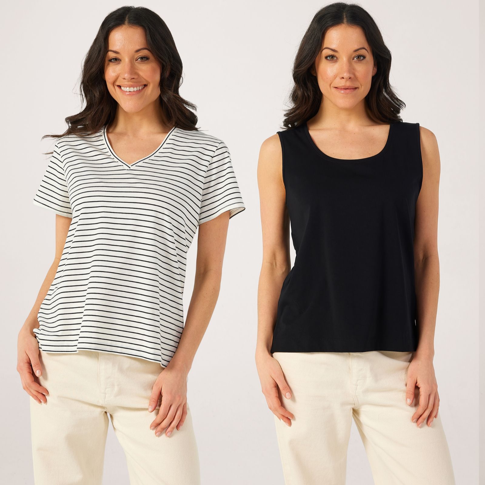 MarlaWynne Layers Pack Of 2 Cotton Tops