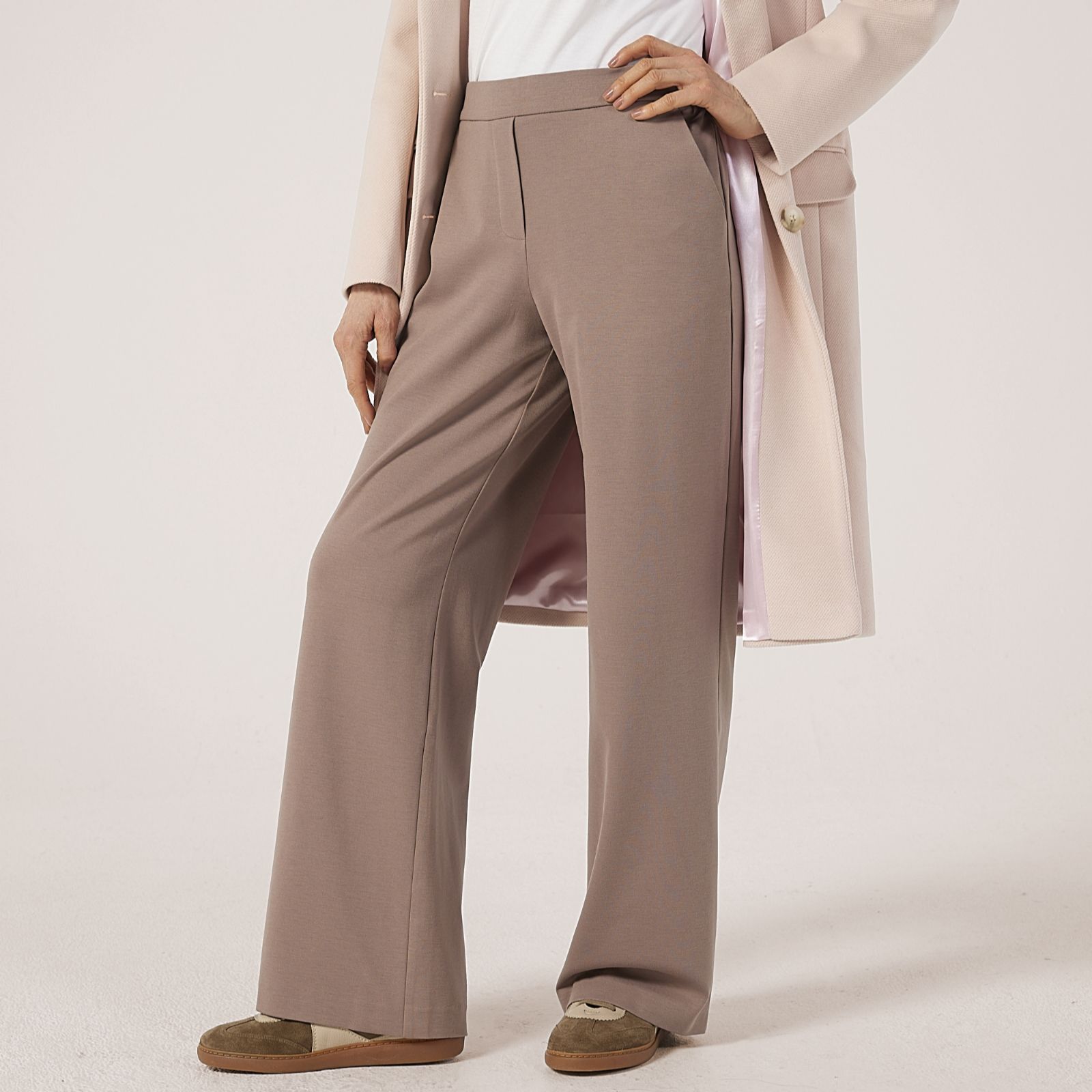 Helene Berman Pull-On Comfort Jersey Trousers