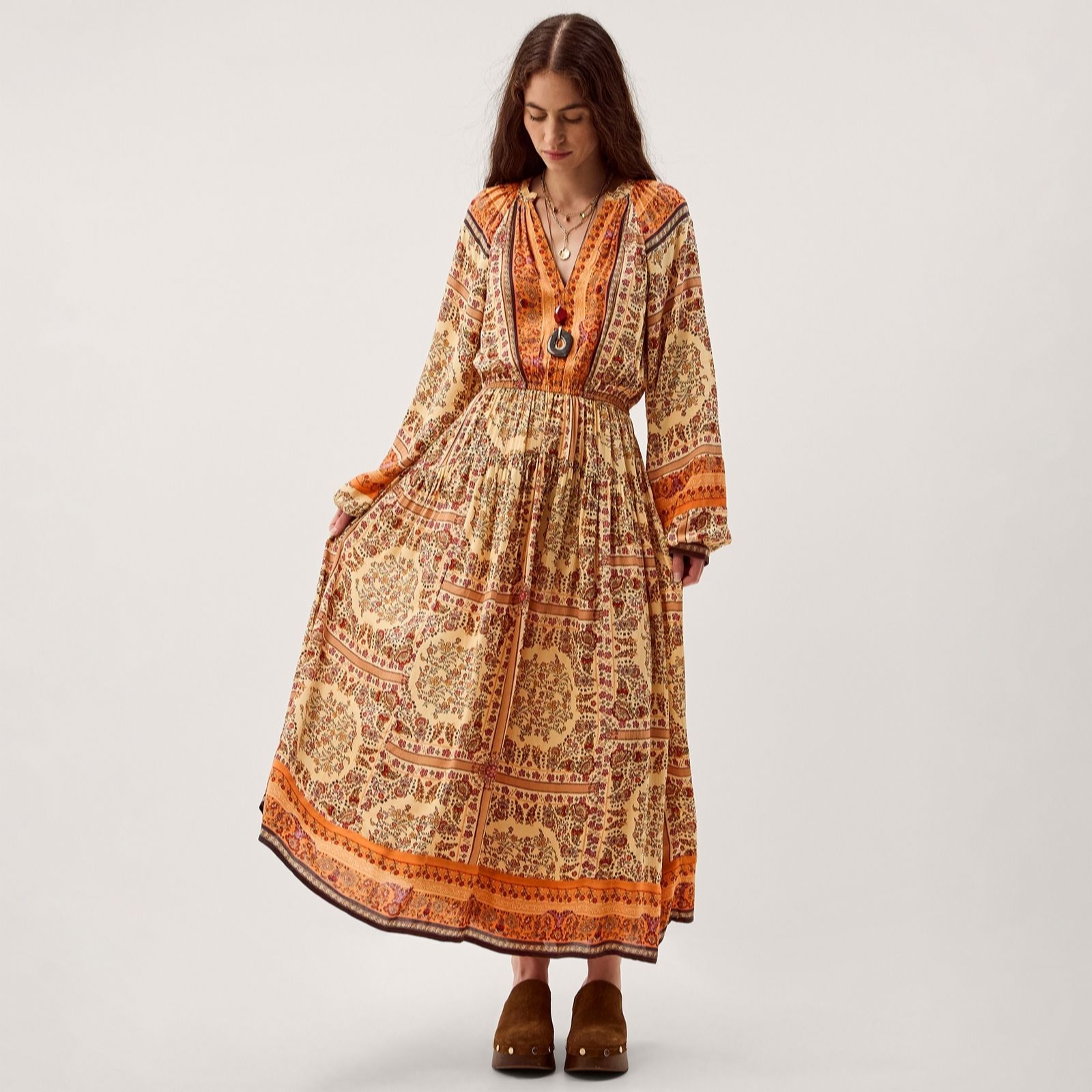 Monsoon Ines Print Dress