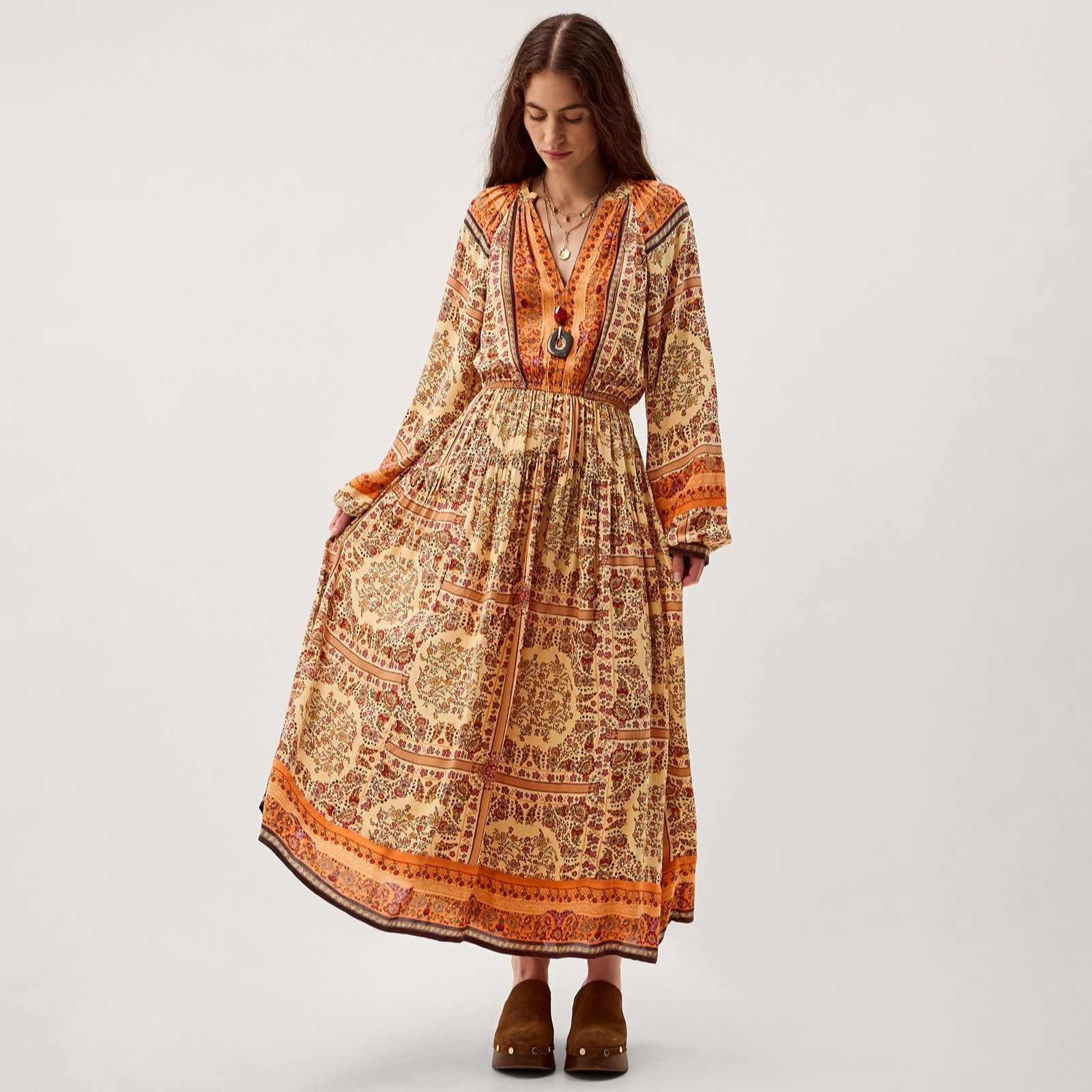 Monsoon Ines Print Dress