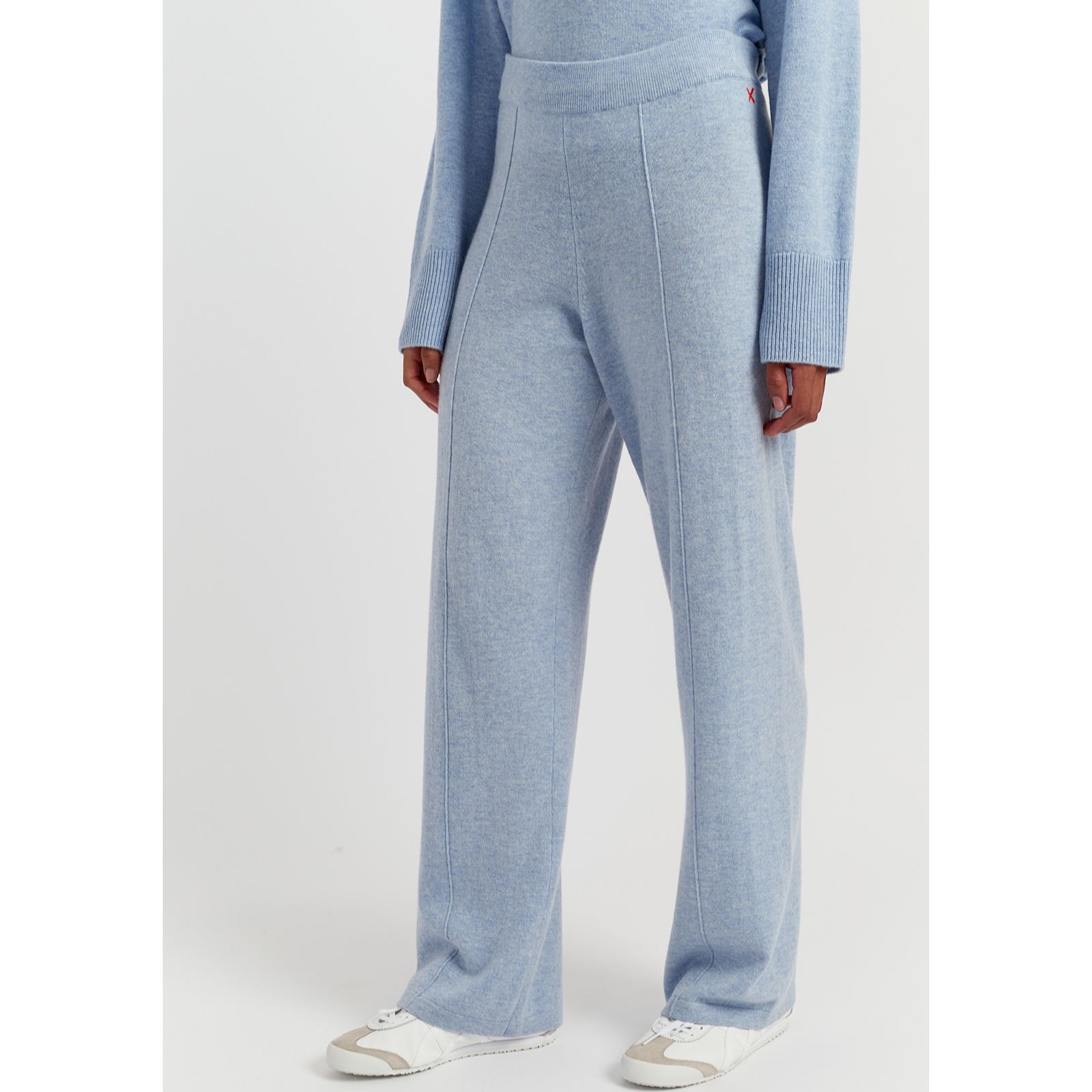 Chinti & Parker Wool Cashmere Blend Pull On Wide-Leg Trousers