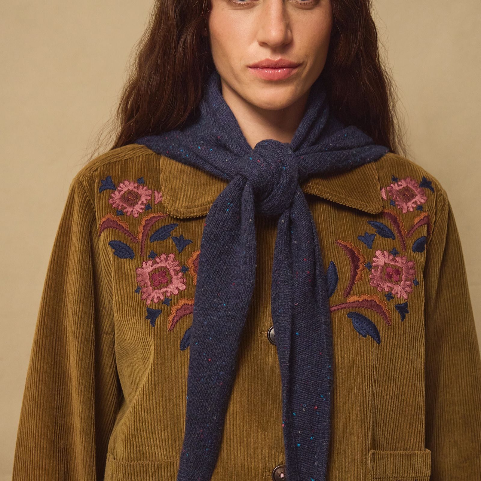 East Issy Wool Blend Knitted Bandana