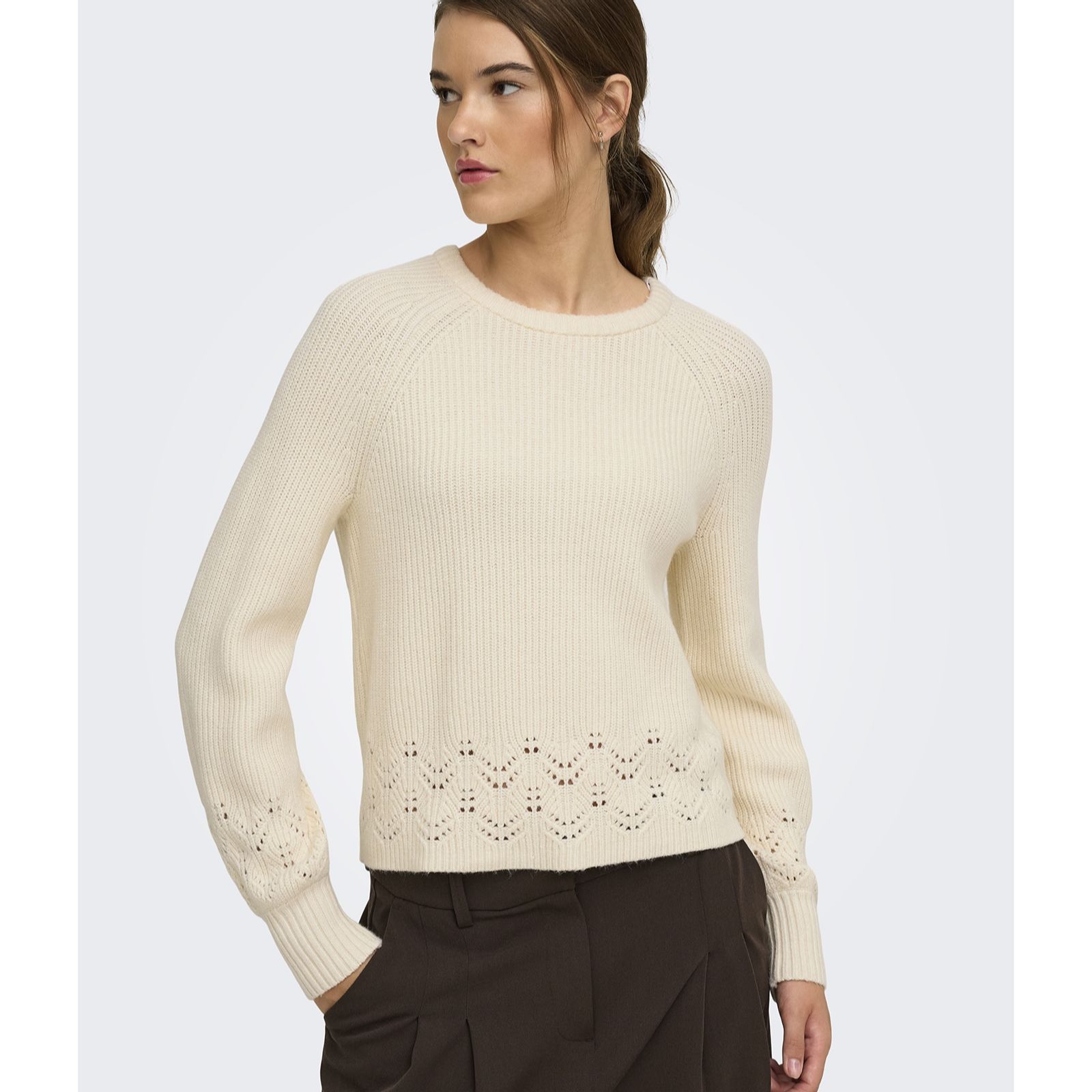 Only Princess Hem Detail Knitted Jumper