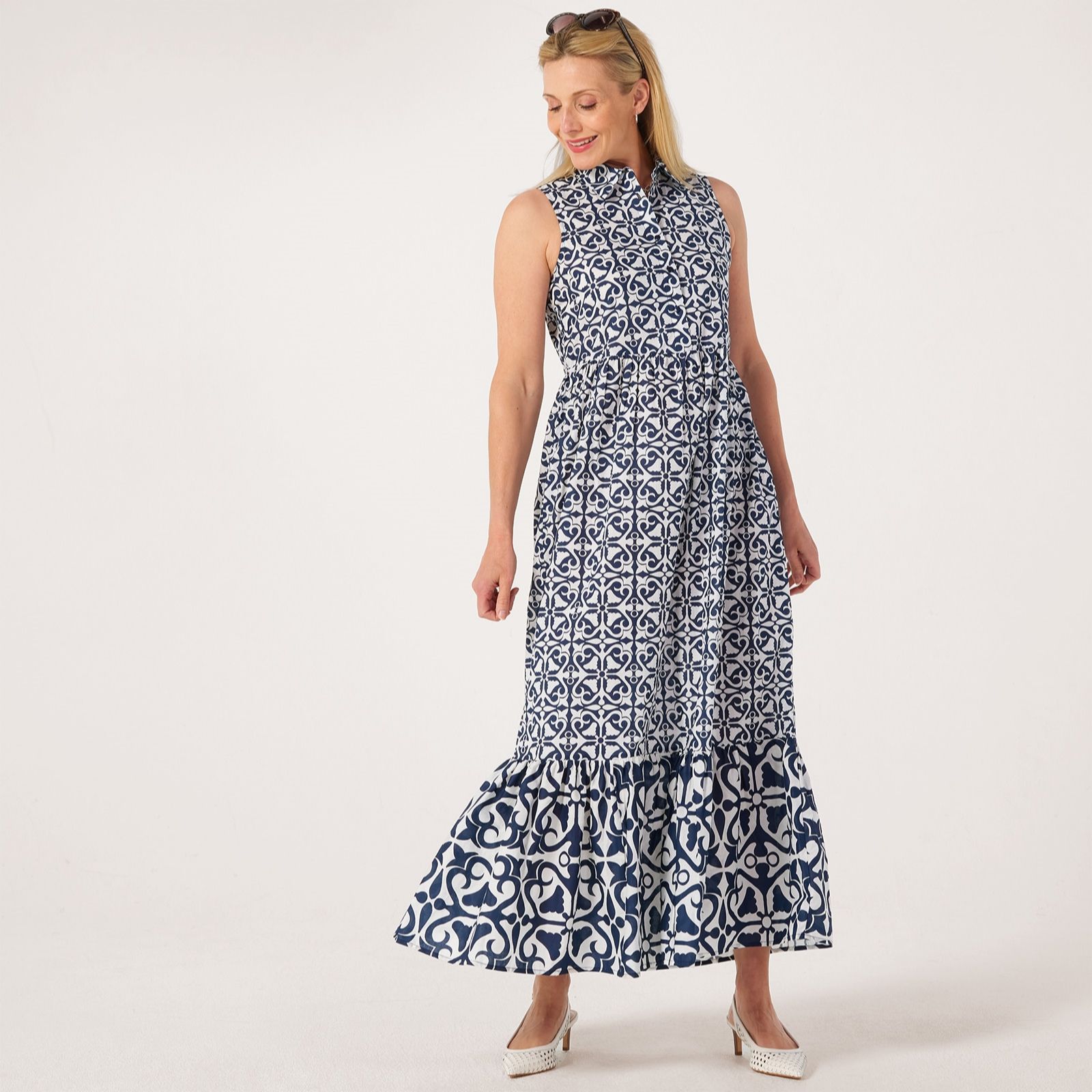 JDY Anna Tier Detail Sleeveless Maxi Dress