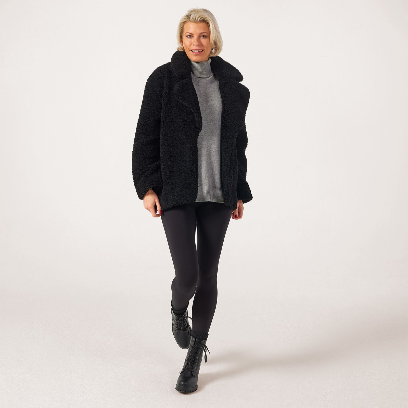 Centigrade Teddy Mid Length Coat