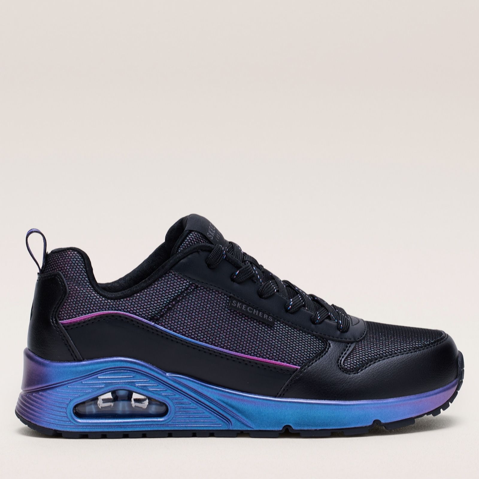 Skechers Uno Sparkle Lite Lace Up Trainer