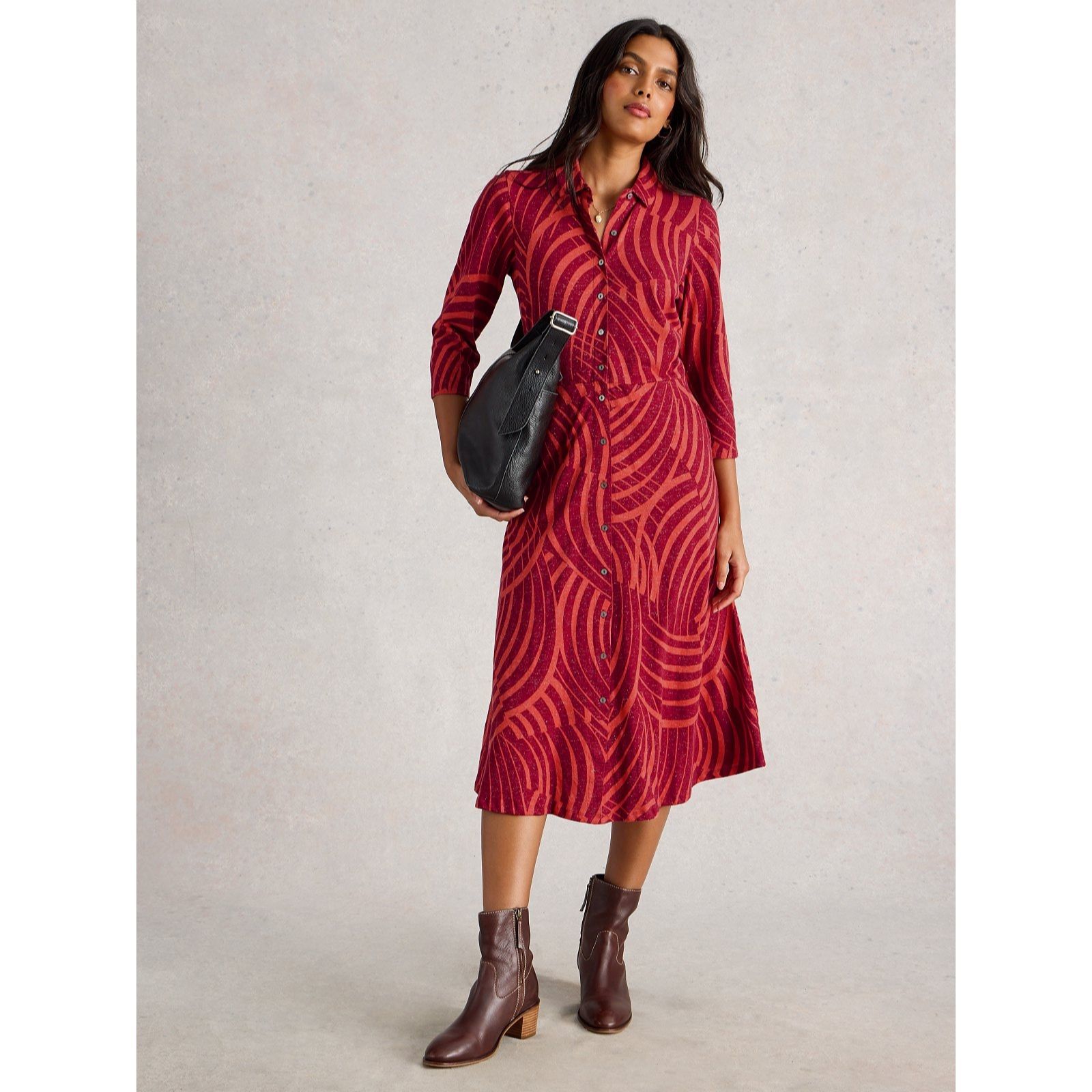 White Stuff Rua Sparkle Jersey Shirt Dres Petite