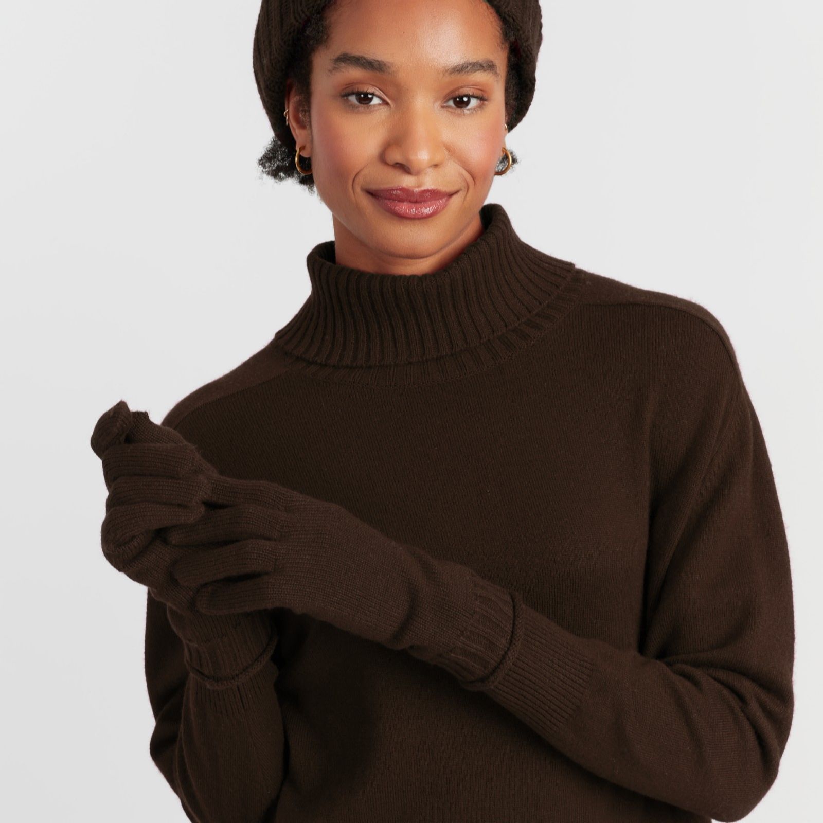 Chinti & Parker Wool Cashmere Blend Ribbed Knit Hat