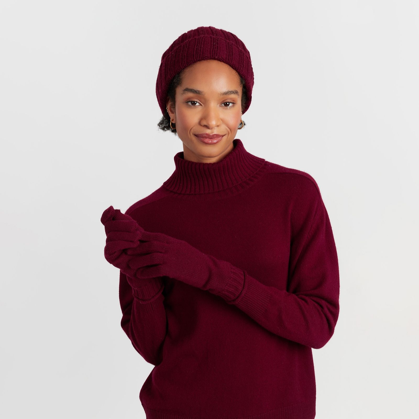 Chinti & Parker Wool Cashmere Blend Ribbed Knit Hat