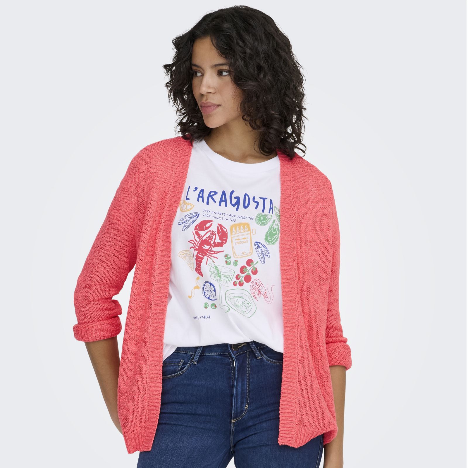 Only Geena Open Knitted Cardigan