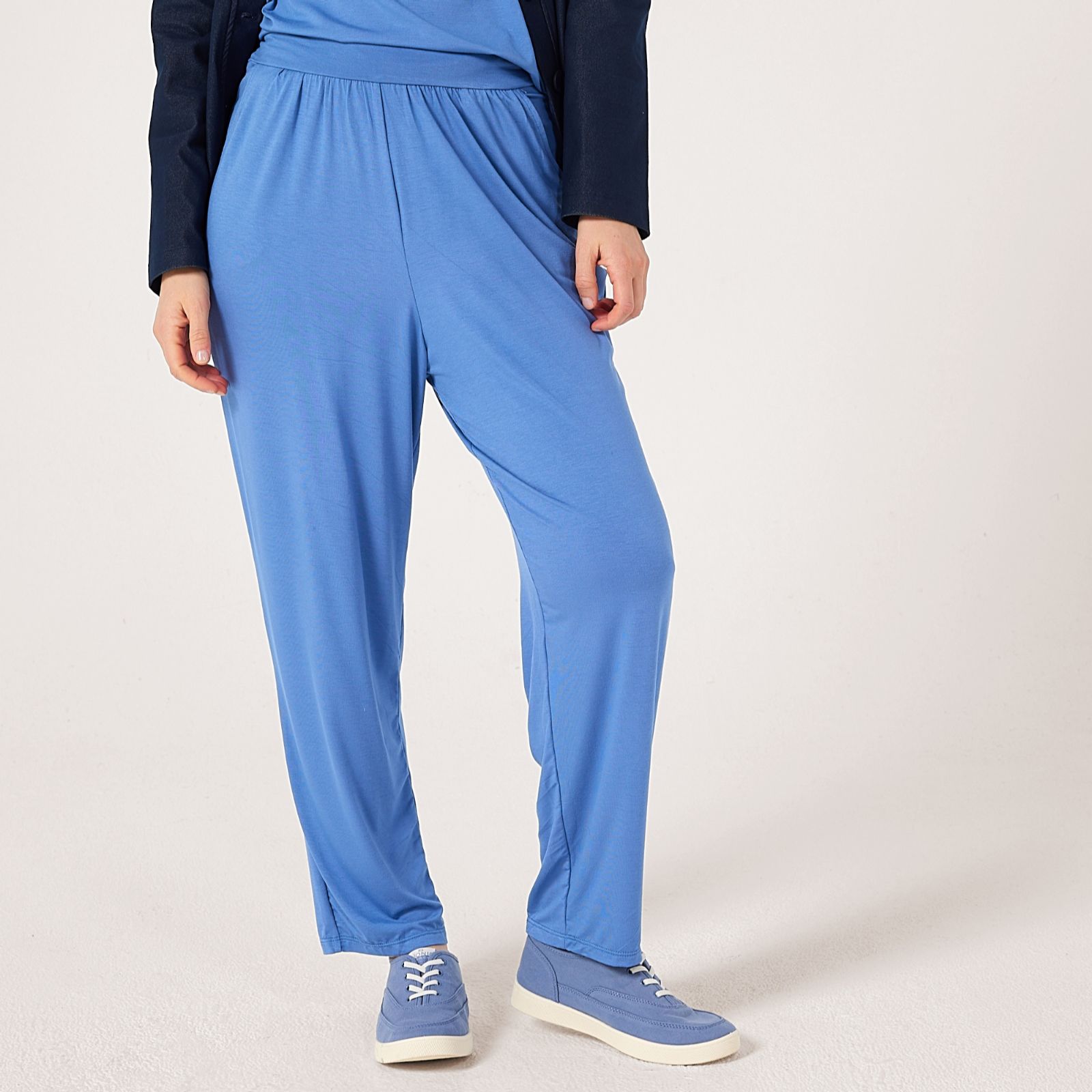 Kim & Co Viscose Rich Ankle Length Wellness Petite Trousers