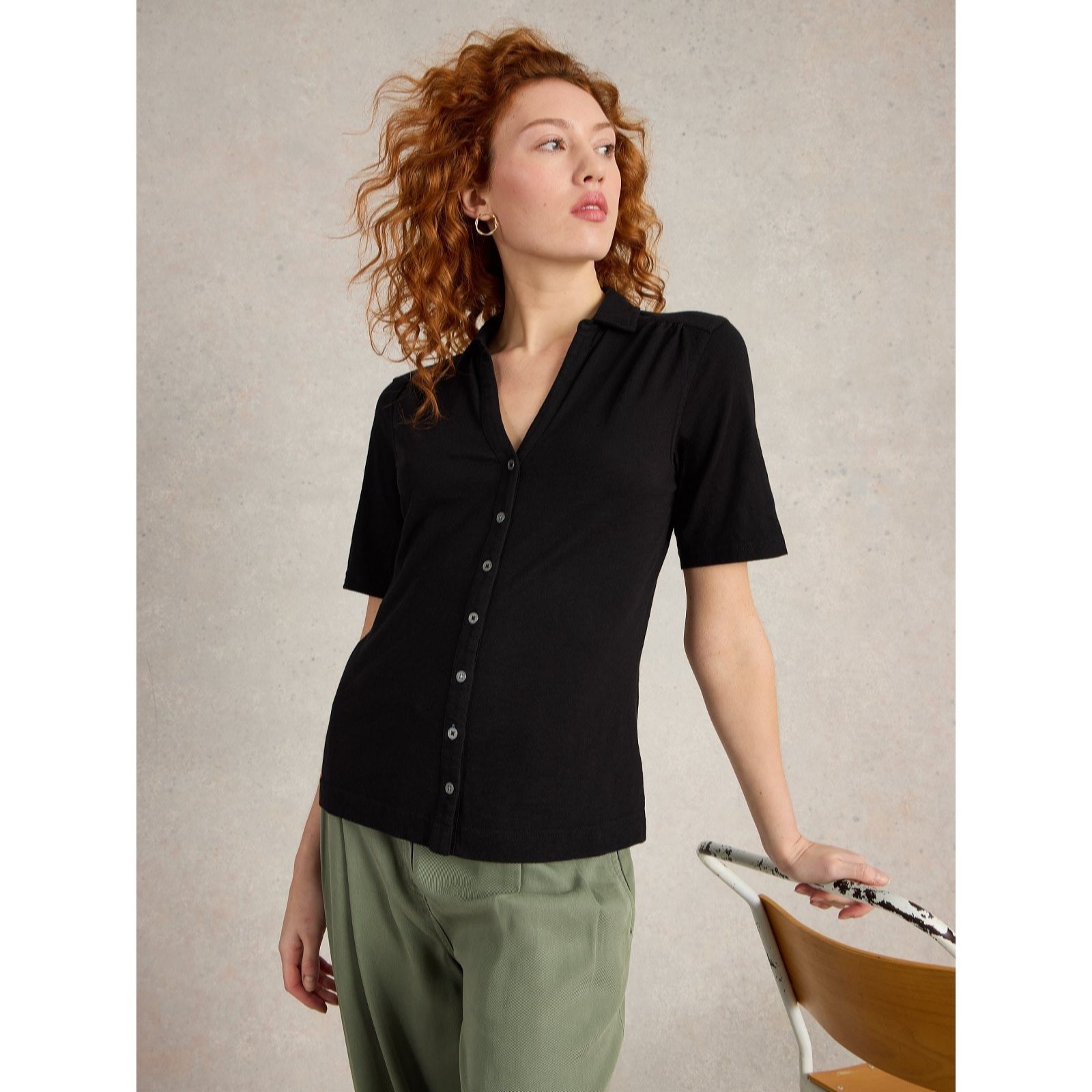 White Stuff Annie Short Sleeve Jersey Shirt