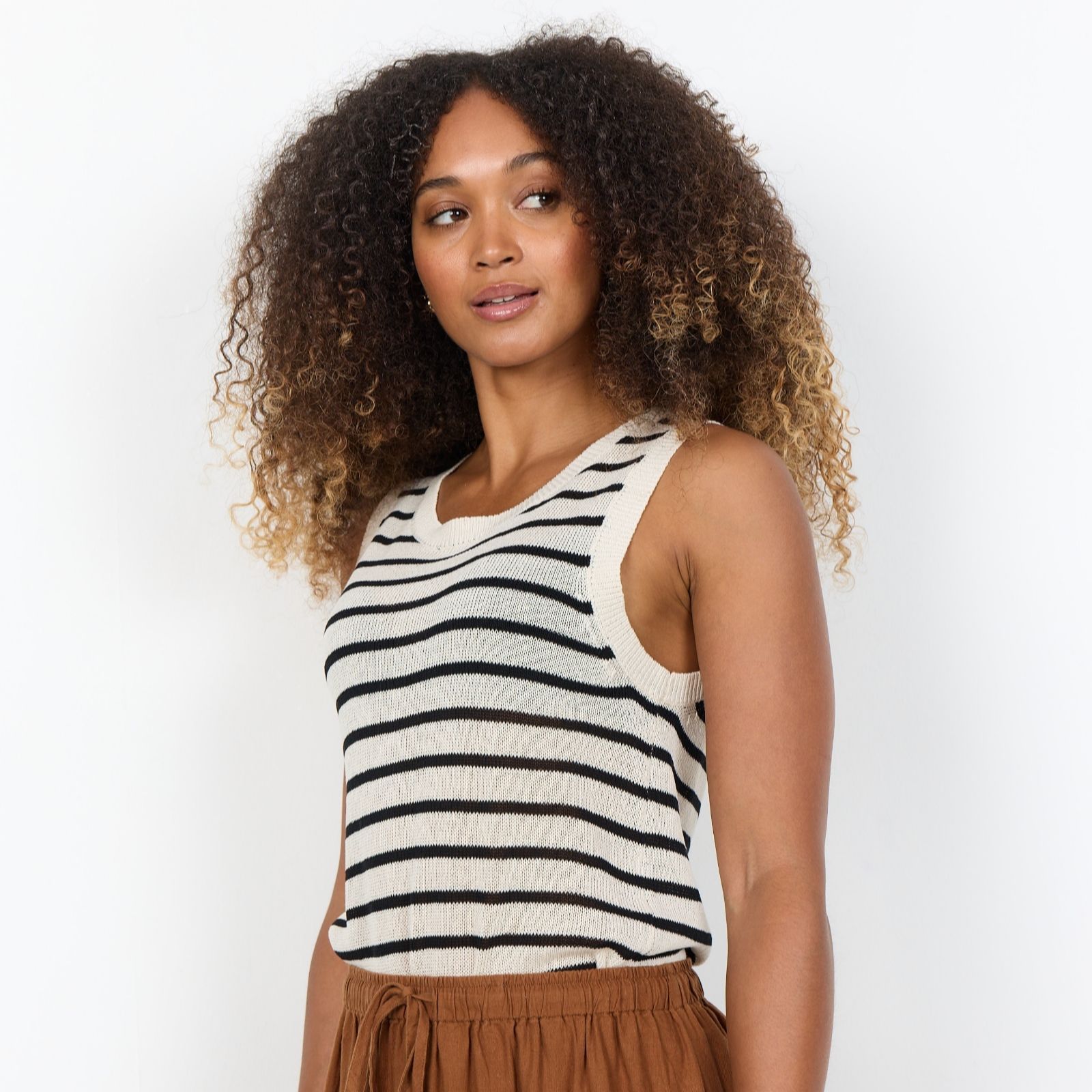 SOYACONCEPT Luanna Stripe Knit Vest