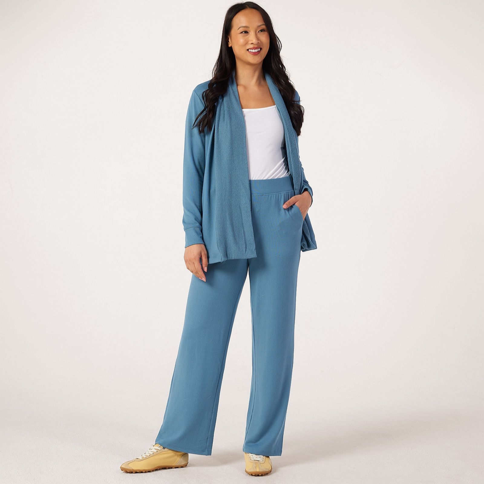 Denim & Co Heavenly Jersey Pull Trousers